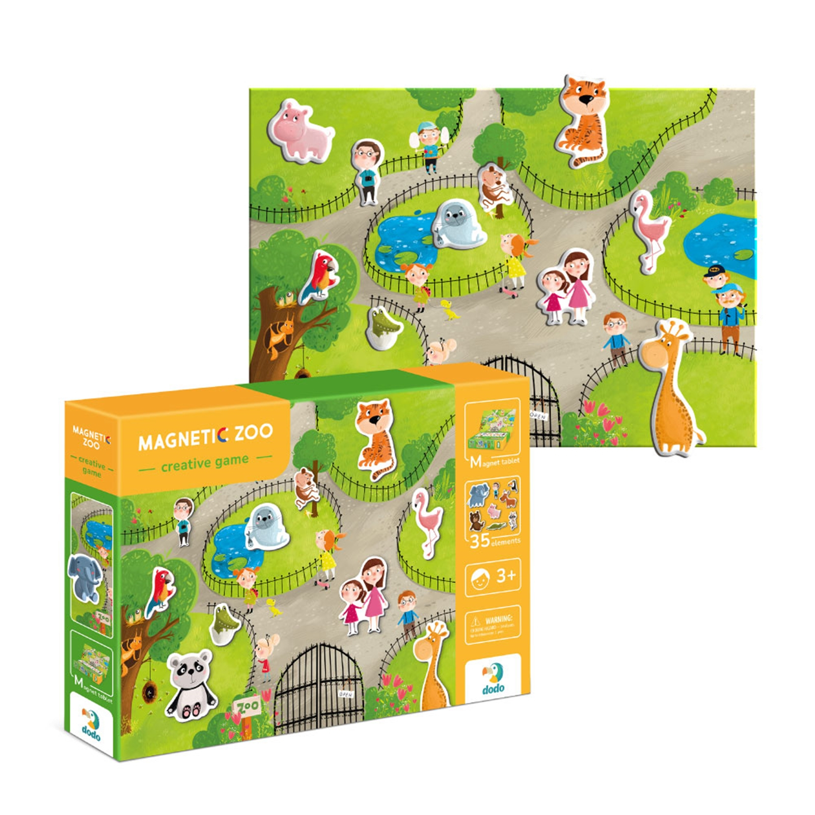 DODO Magnetset Zoo 36 Teile, 36M+