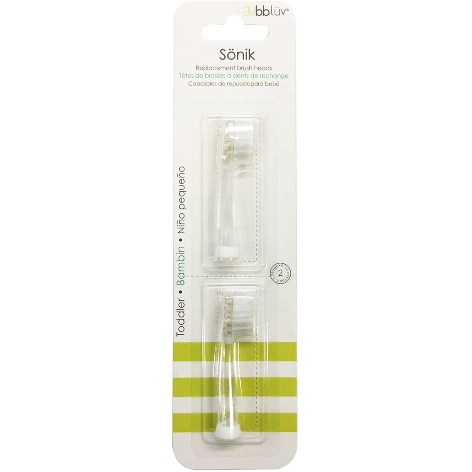 BBLÜV Sönik Ersatzzahnbürstenköpfe 2er Pack Bambin