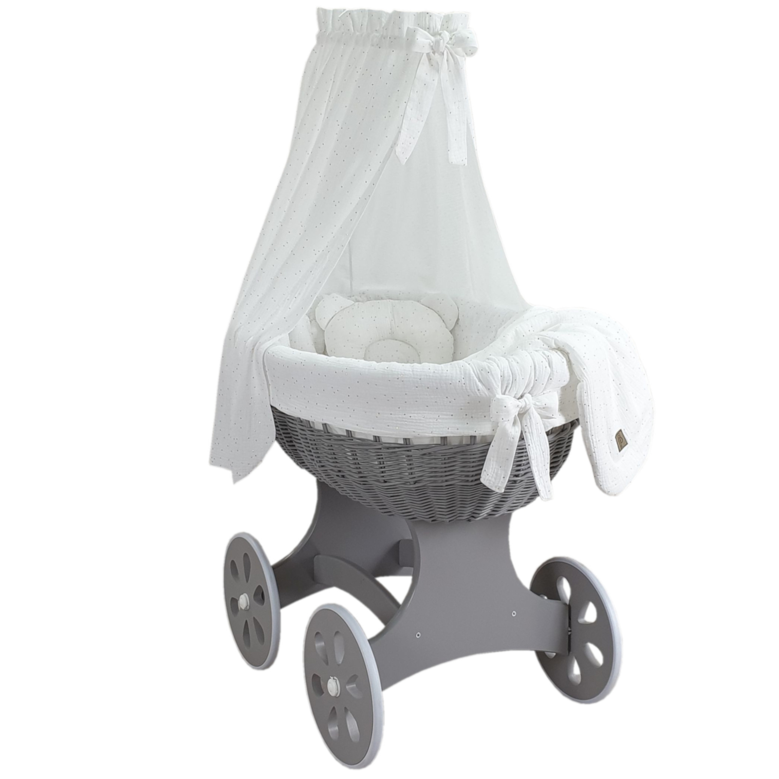 BISAL Bollerwagen grau-weiss