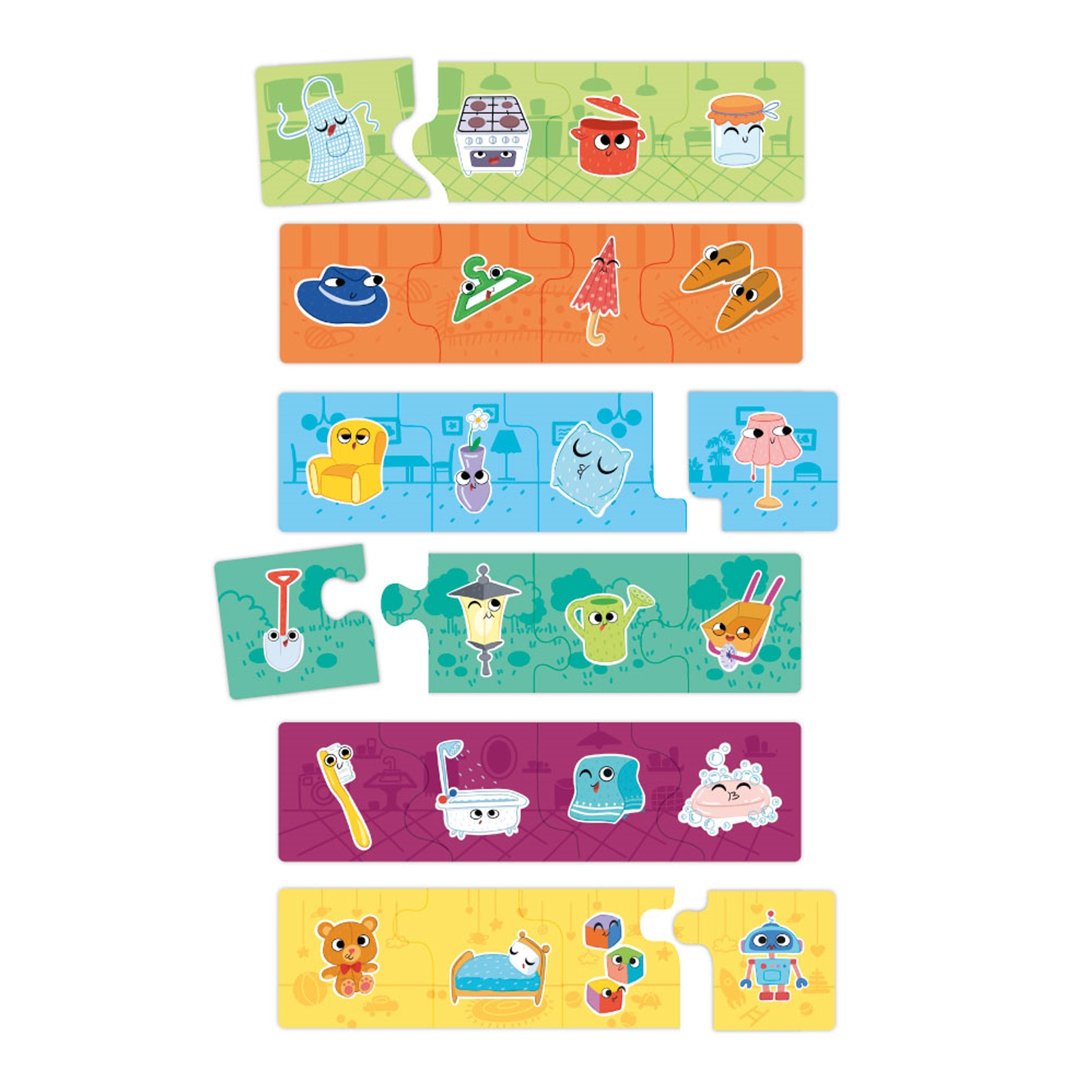 DODO Puzzle Haus 6er Pack, 24M+