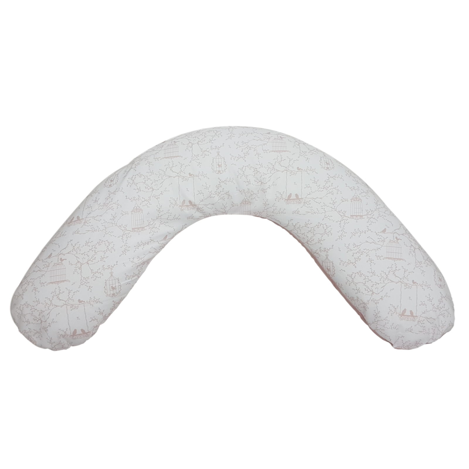 BISAL Stillkissenbezug Vögel rosa & rosa uni