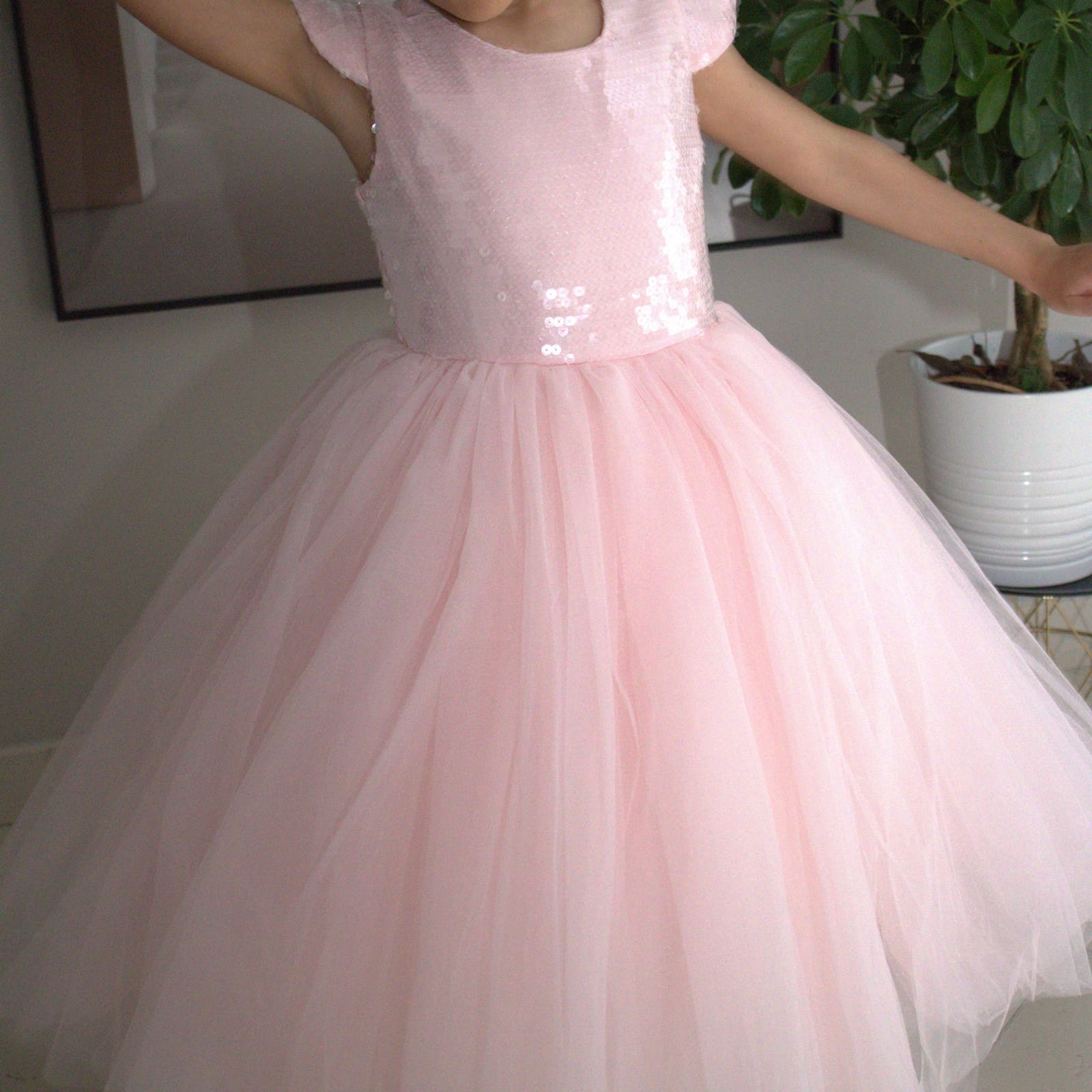 YUKO.B Festkleid Fiona rosa 120 cm