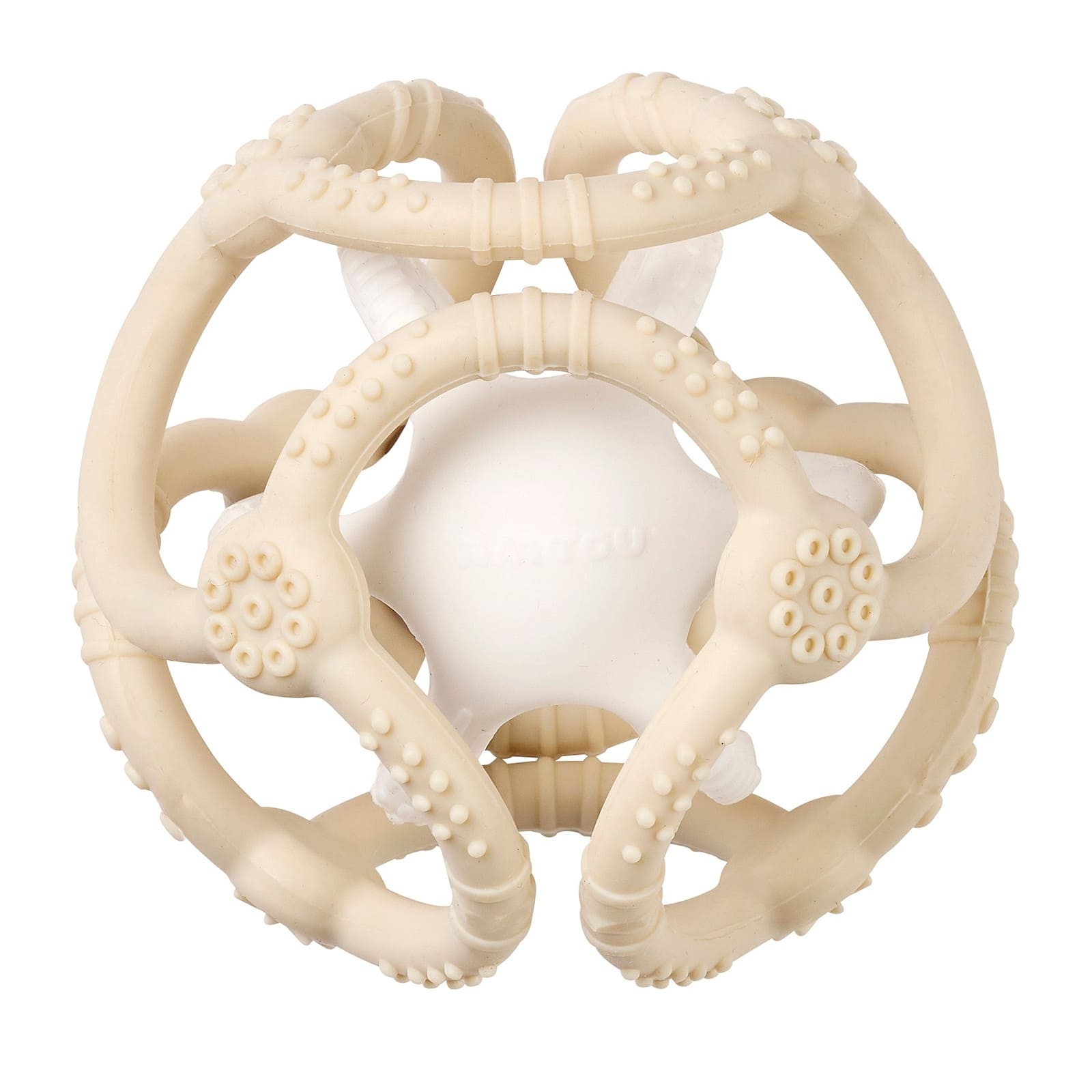 NATTOU SILIKON Ballset 2er Pack beige-weiss