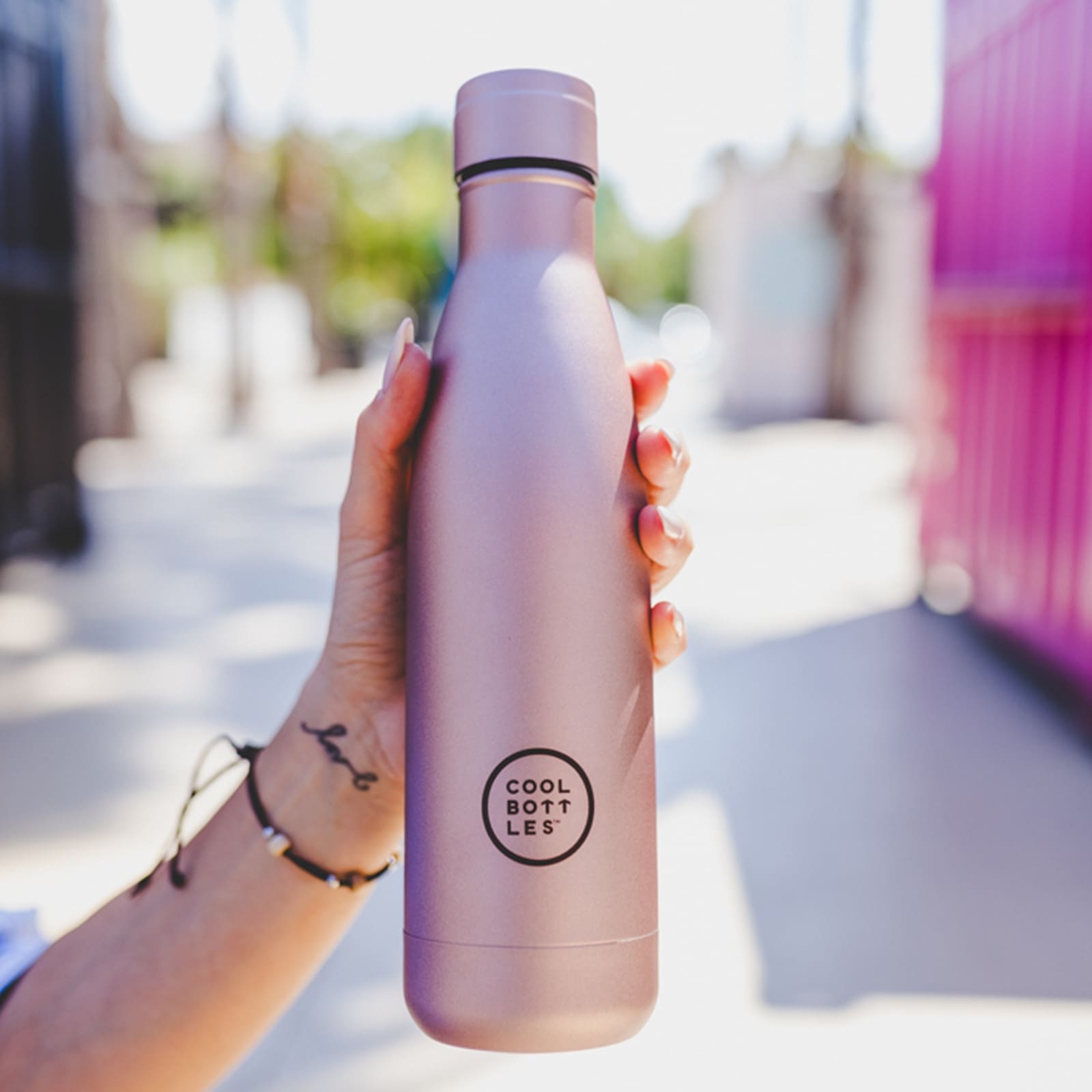 COOL BOTTLES Isolierflasche The Bottle Metallic Rose 500ml