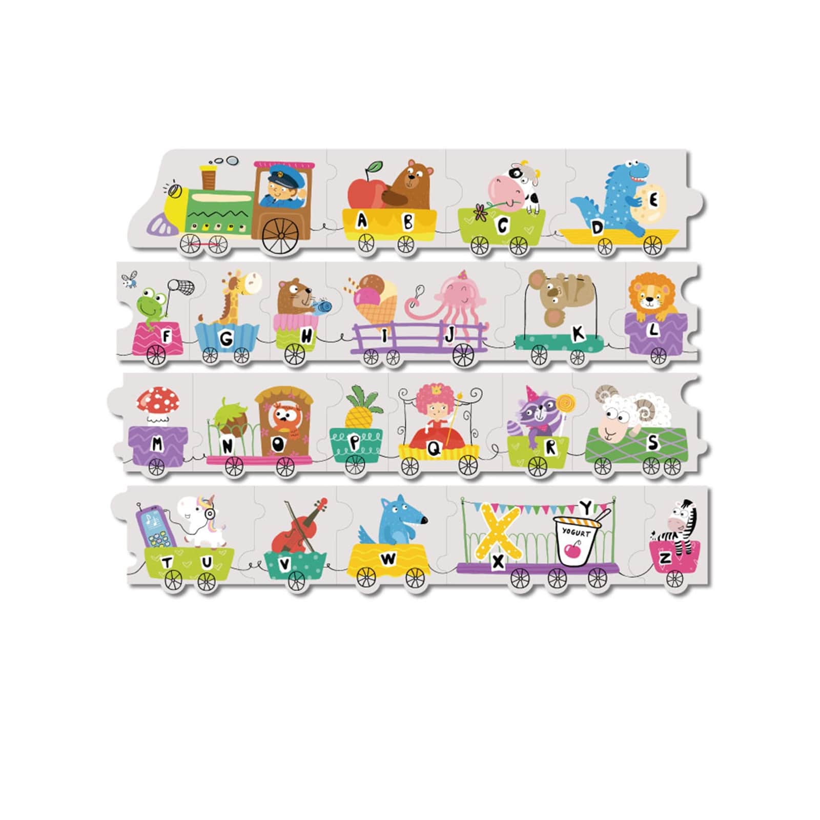 DODO Puzzle Alphabet-Zug 21 Teile, 36M+