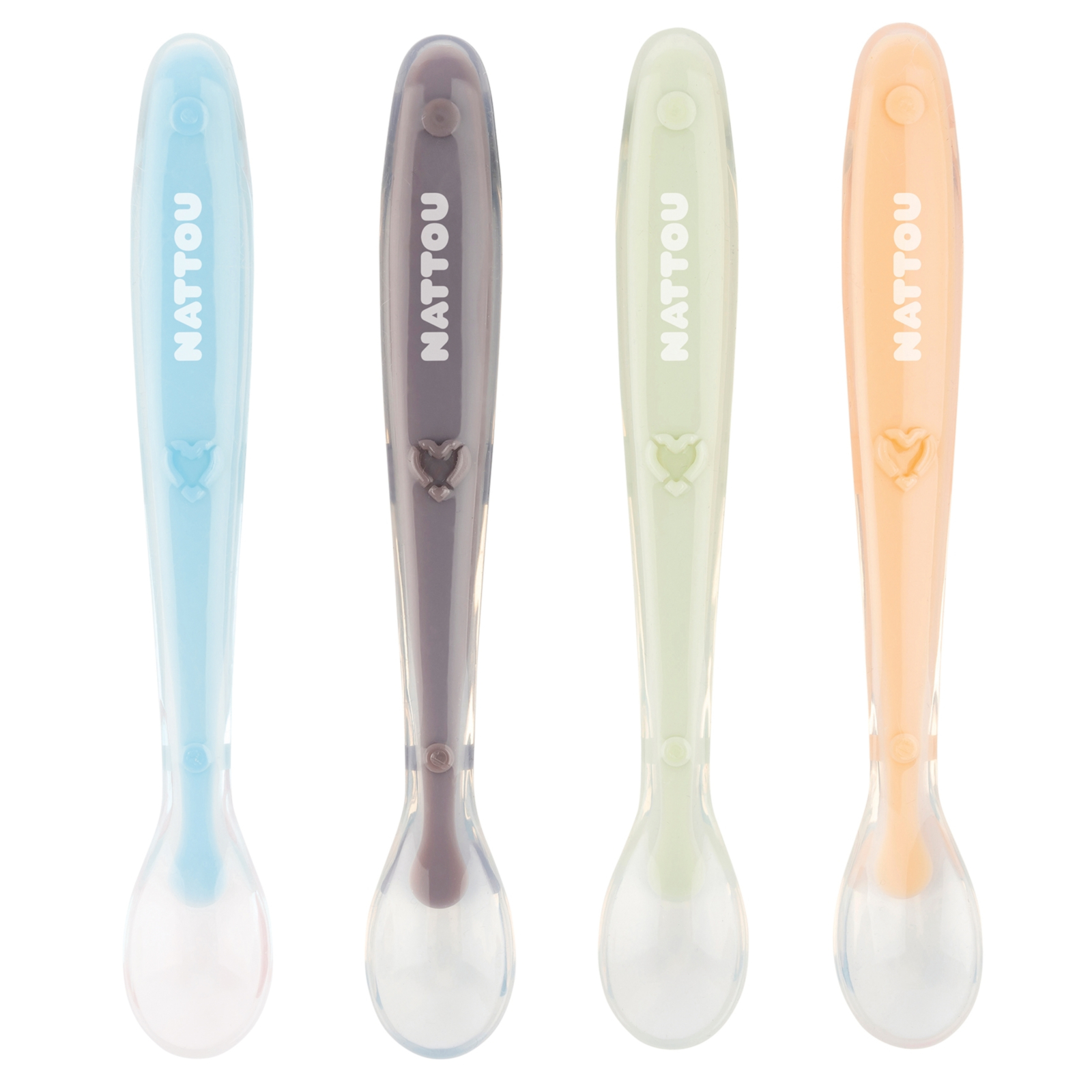 NATTOU SILIKON Löffel 4er Set
