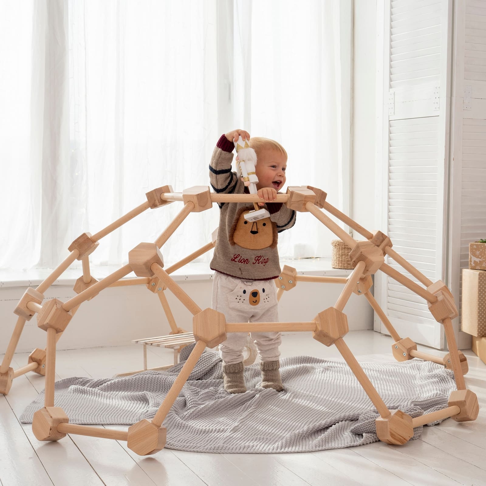 WOODANDHEARTS Dôme d'escalade Spider M