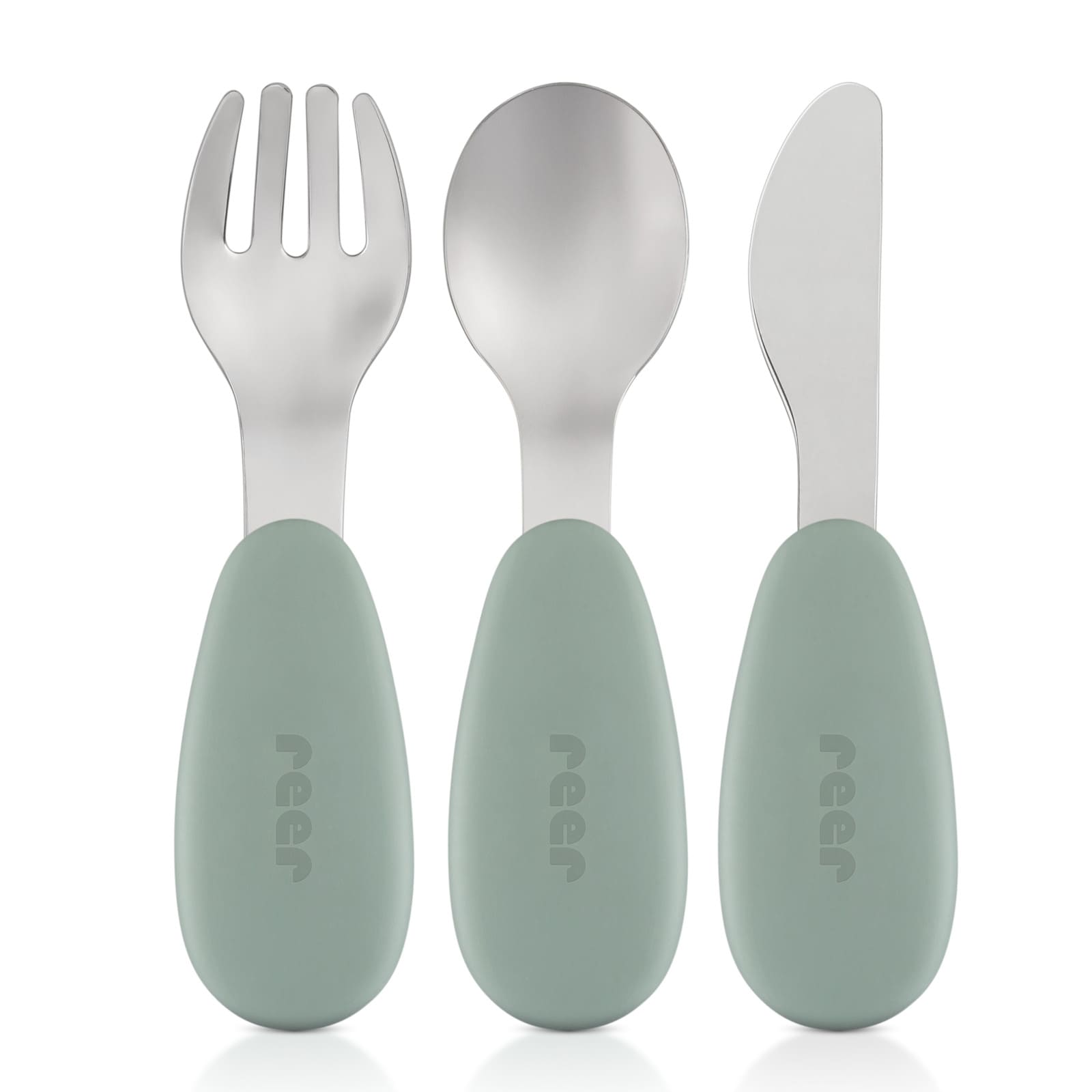 REER Silikon Edelstahlbesteck 3-teilig