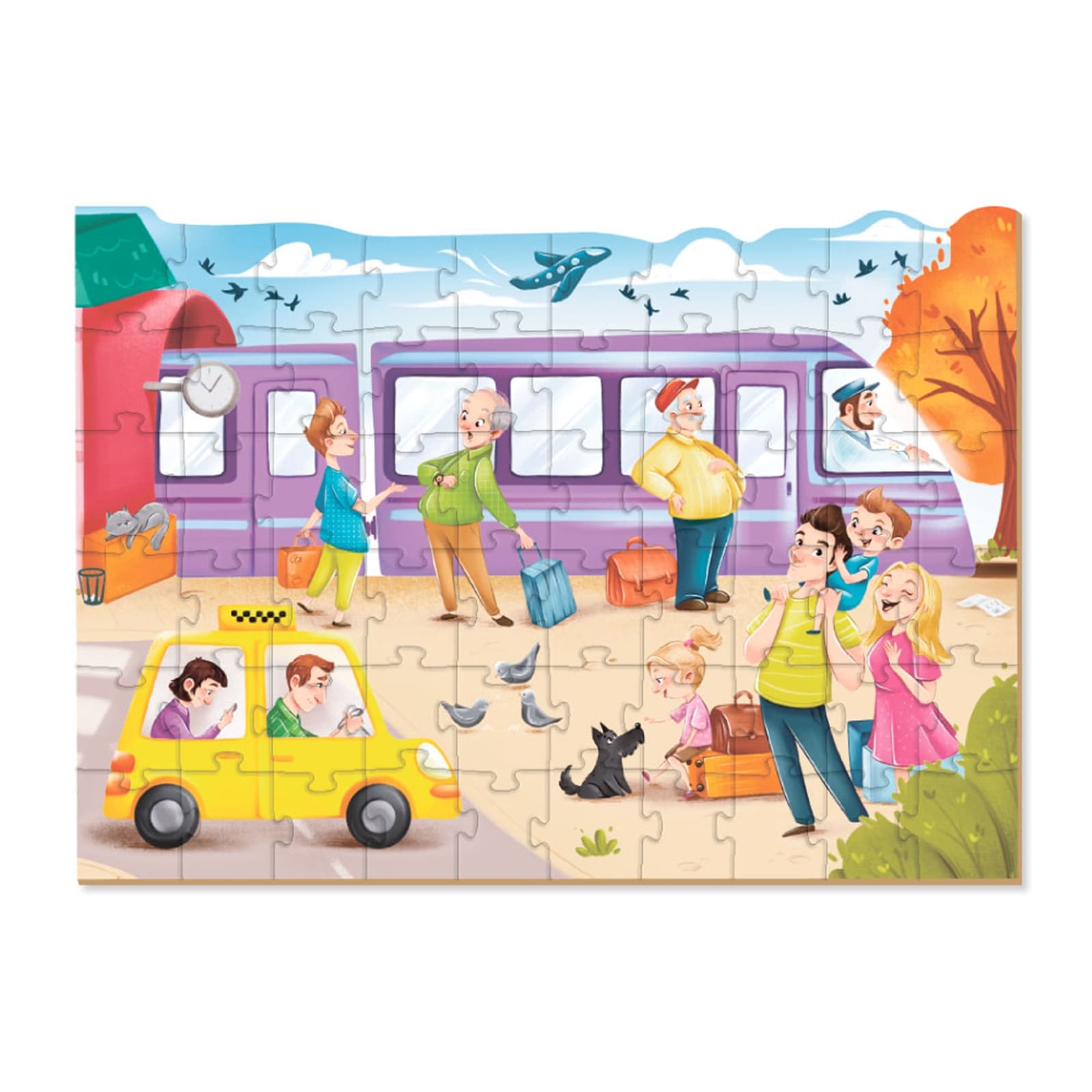 DODO Puzzle Bahnhof 60 Teile, 4J+