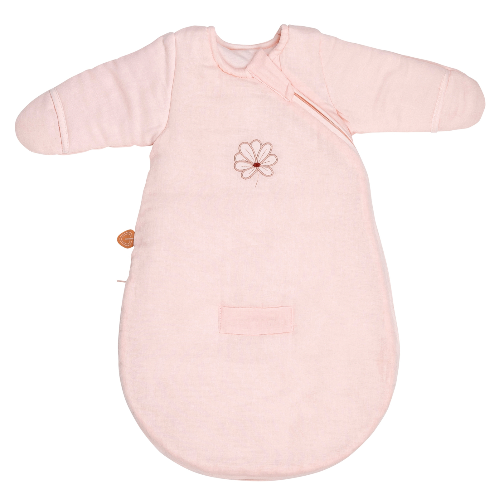 NATTOU Susie & Bonnie Winterschlafsack mit Ärmeln 60 cm rosa TOG 2