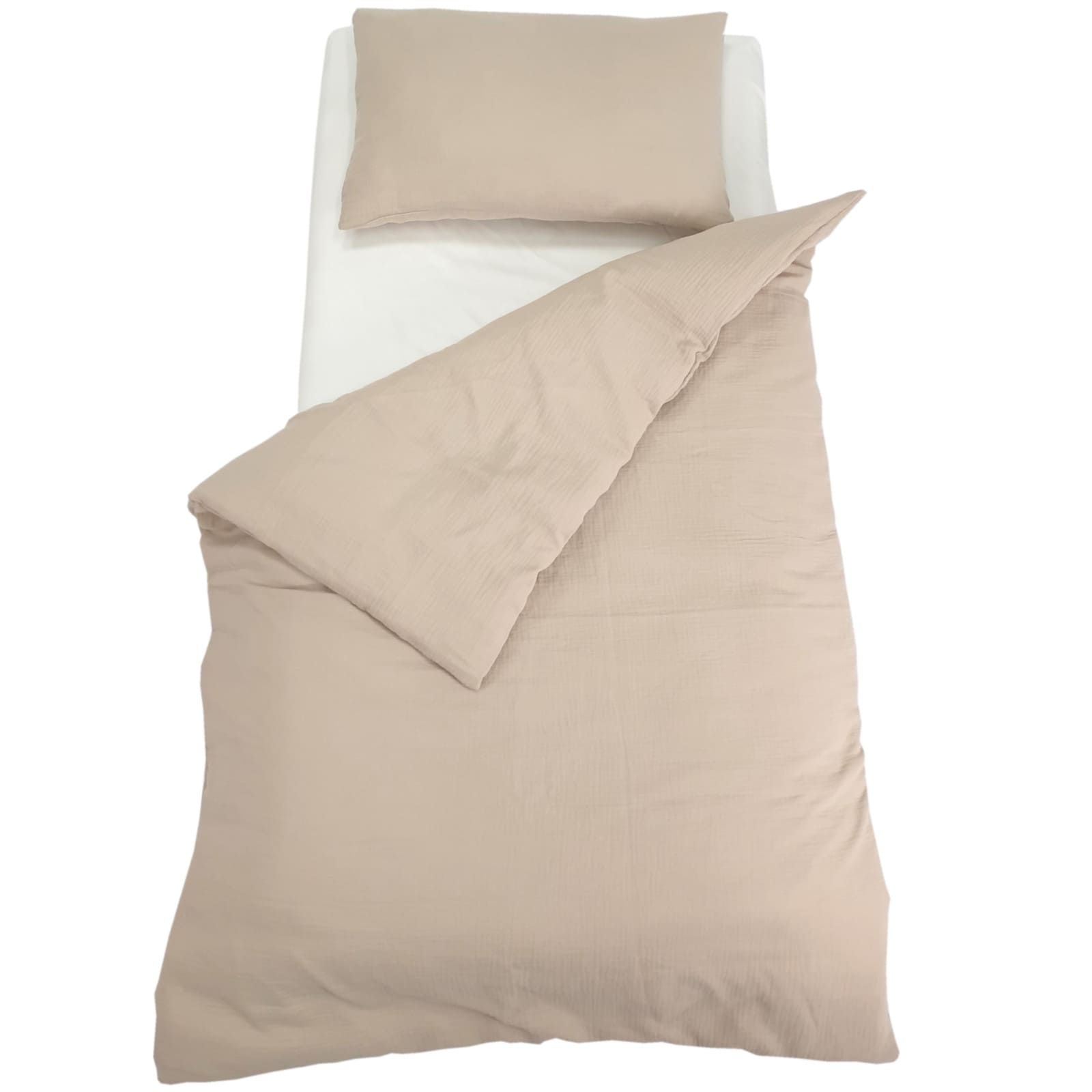 KULI-MULI Bettwäscheset Baumwolle beige