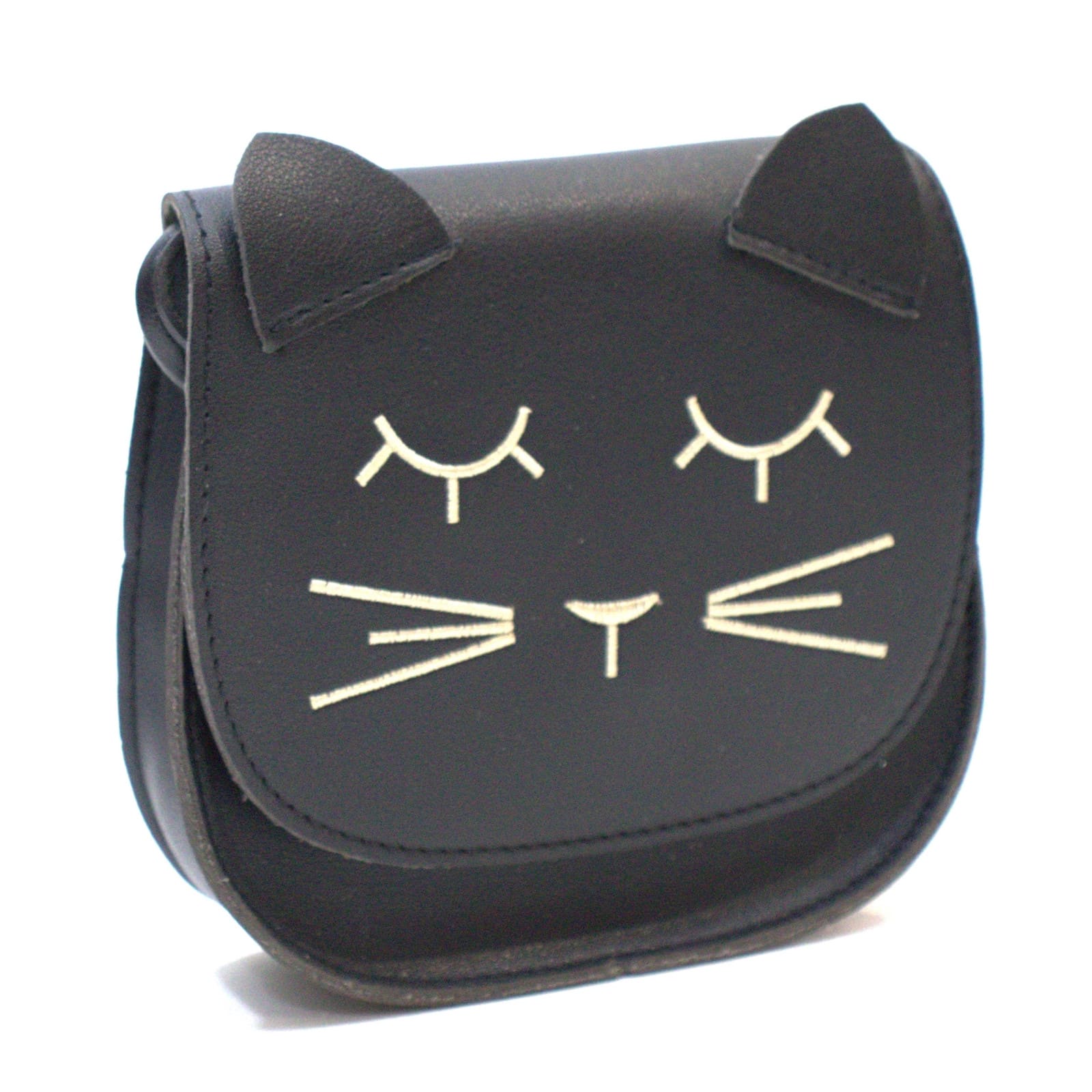 YUKO.B Umhängetasche Mina die Katze schwarz