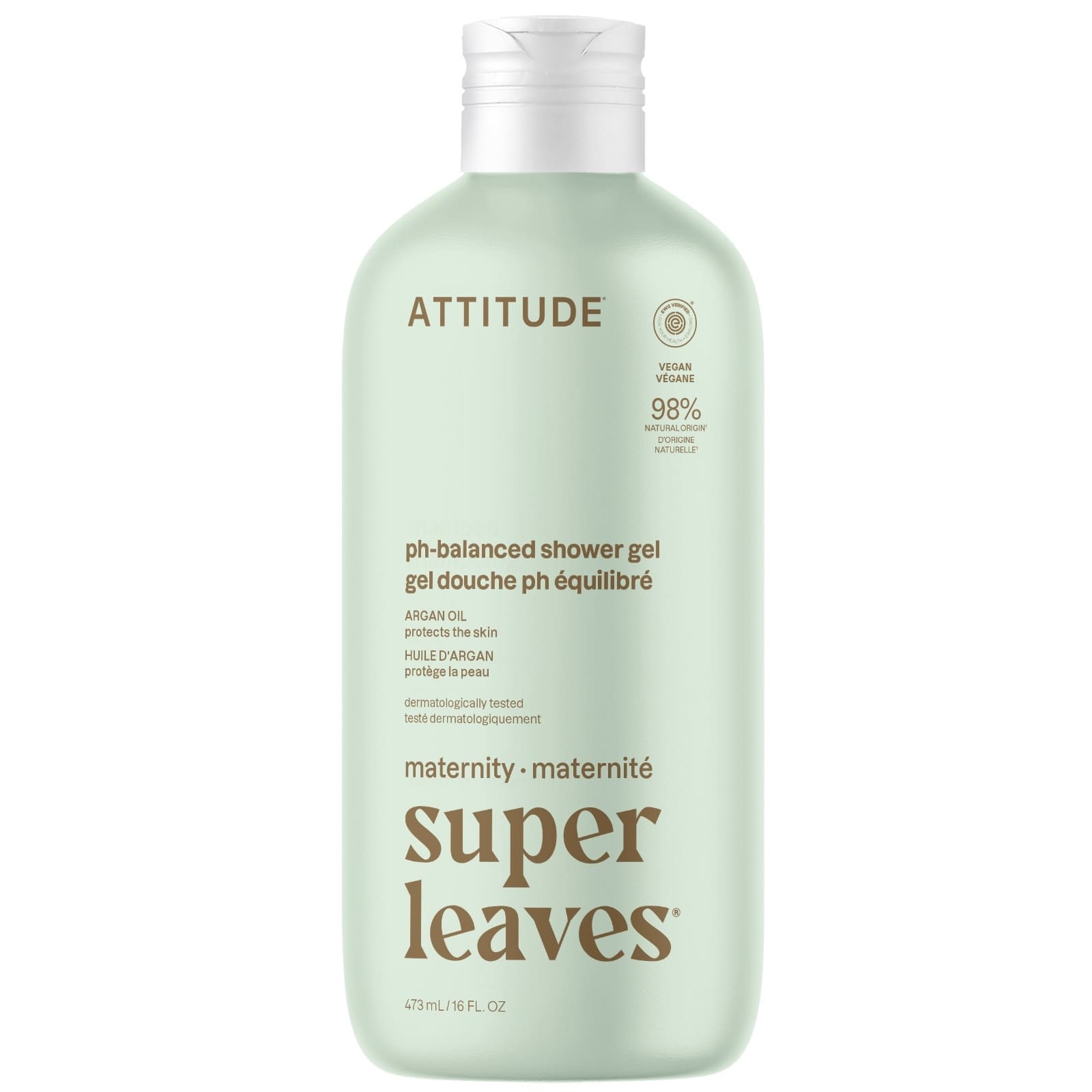 ATTITUDE Super Leaves maternity Duschgel mit Arganöl 473ml