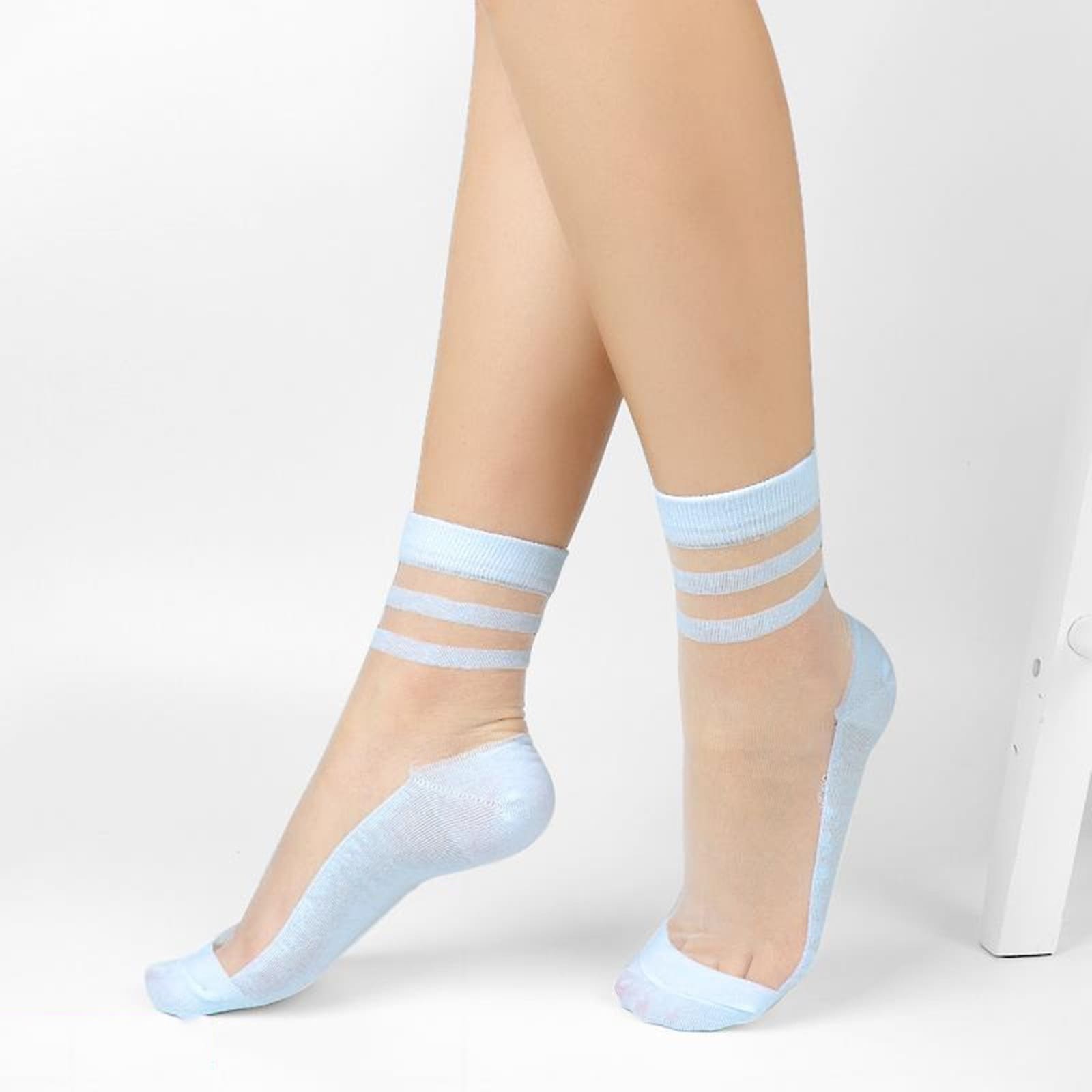 YUKO.B Socken NINA hellblau