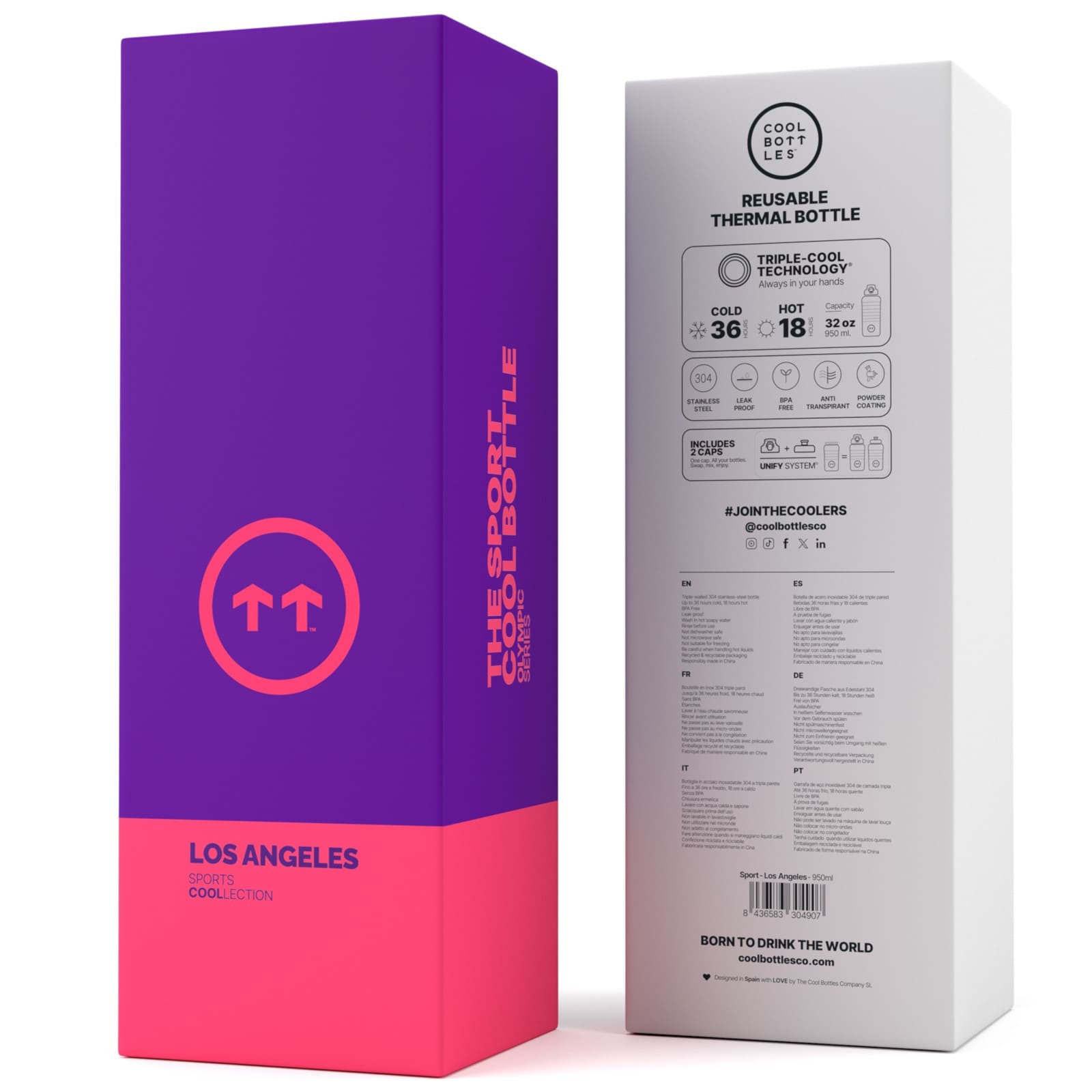 COOL BOTTLES Isolierflasche The Sport Bottle Los Angeles 950ml