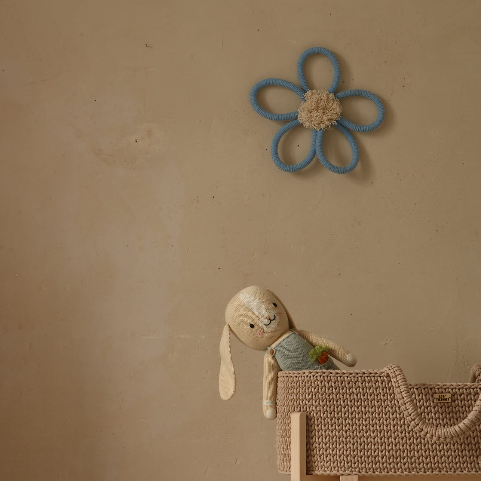 LIL'THINGS Fleur Boho décoration murale bleu