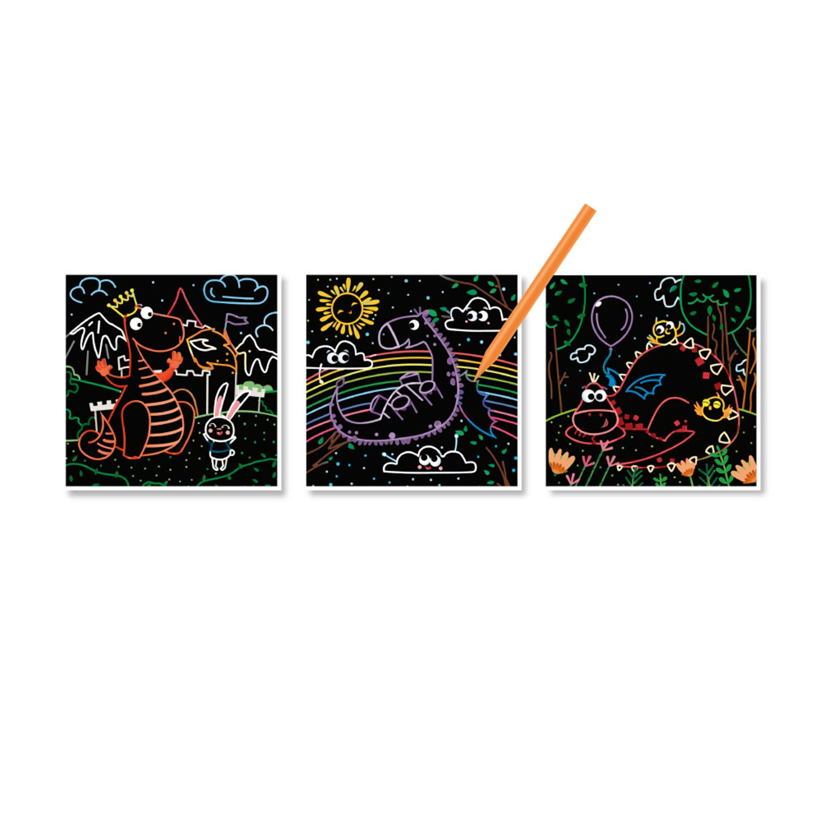 DODO Kratzset Feen 3er Pack, 5J+