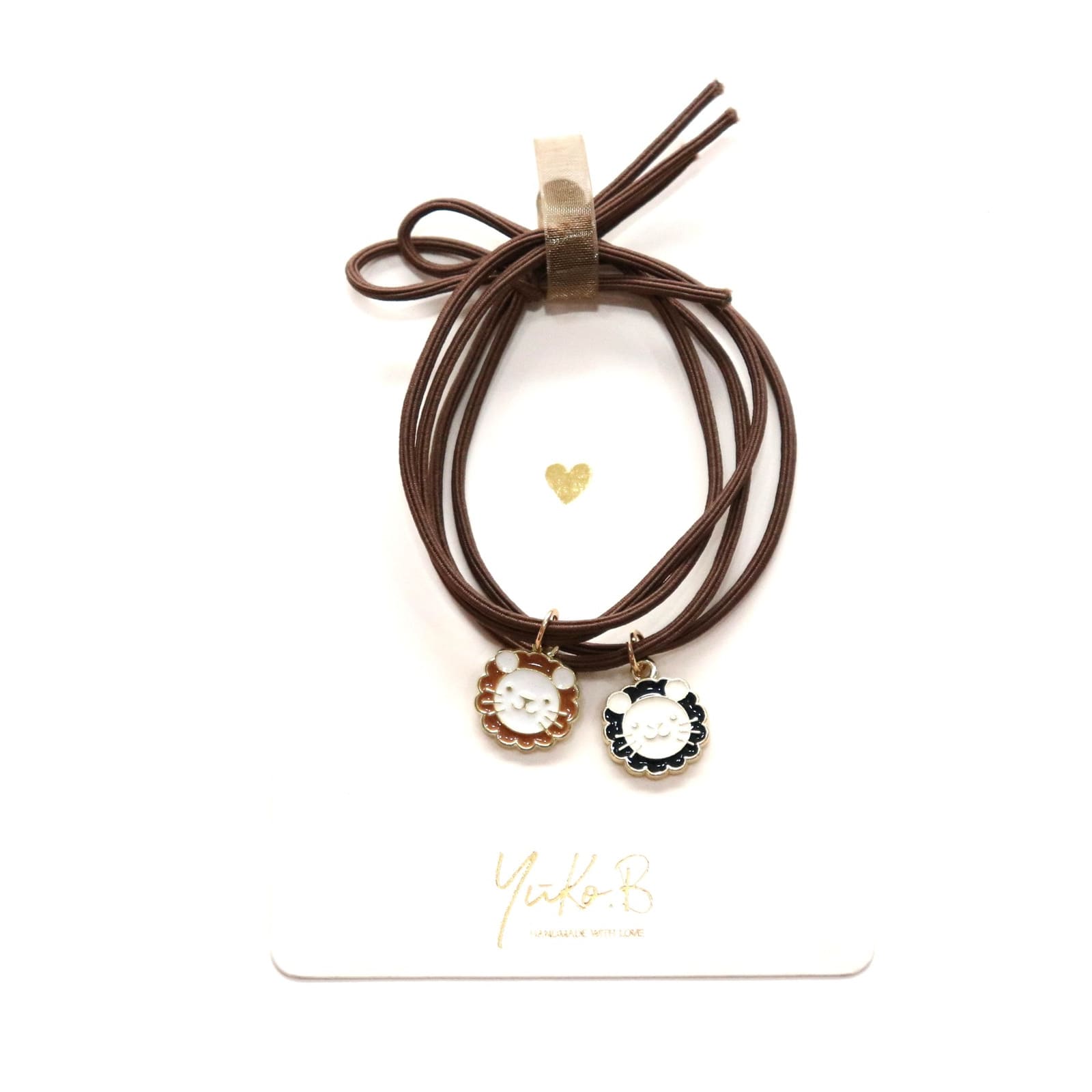 YUKO.B Haargummi 2er Pack Löwe