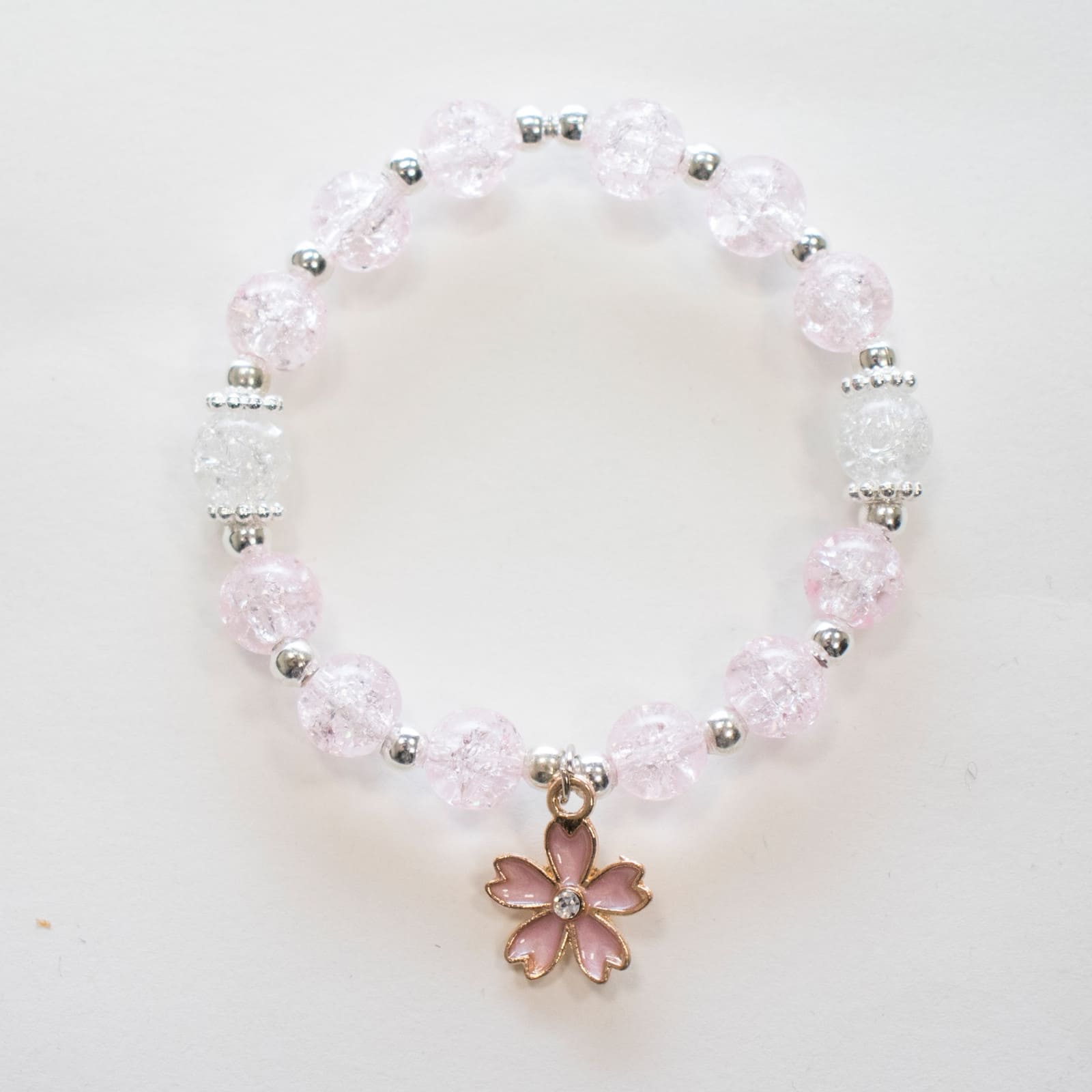 YUKO.B Perlenarmband Pfingstrose rosa