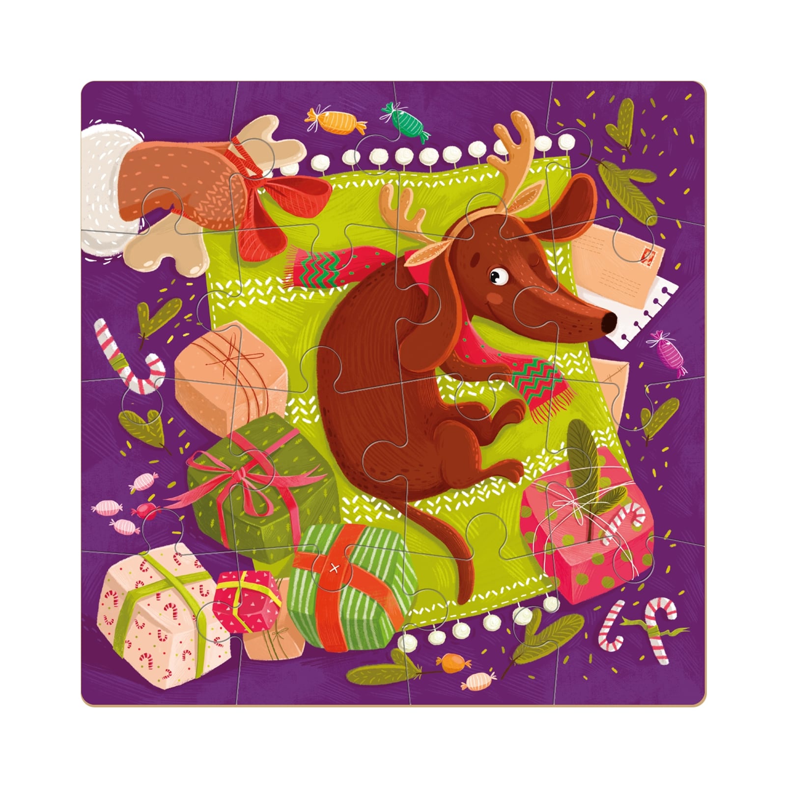 DODO Puzzle Hund 16 Teile, 36M+