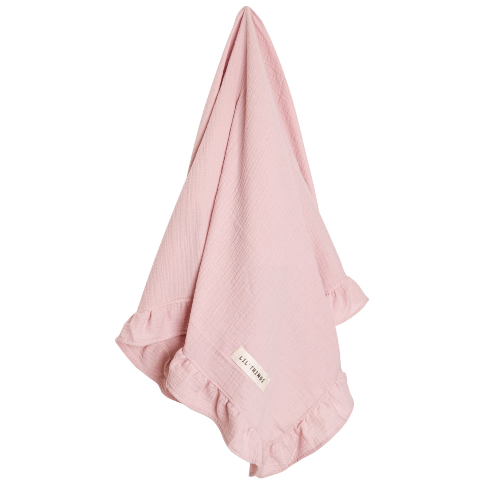 LIL'THINGS Couverture d'emmaillotage en mousseline rose