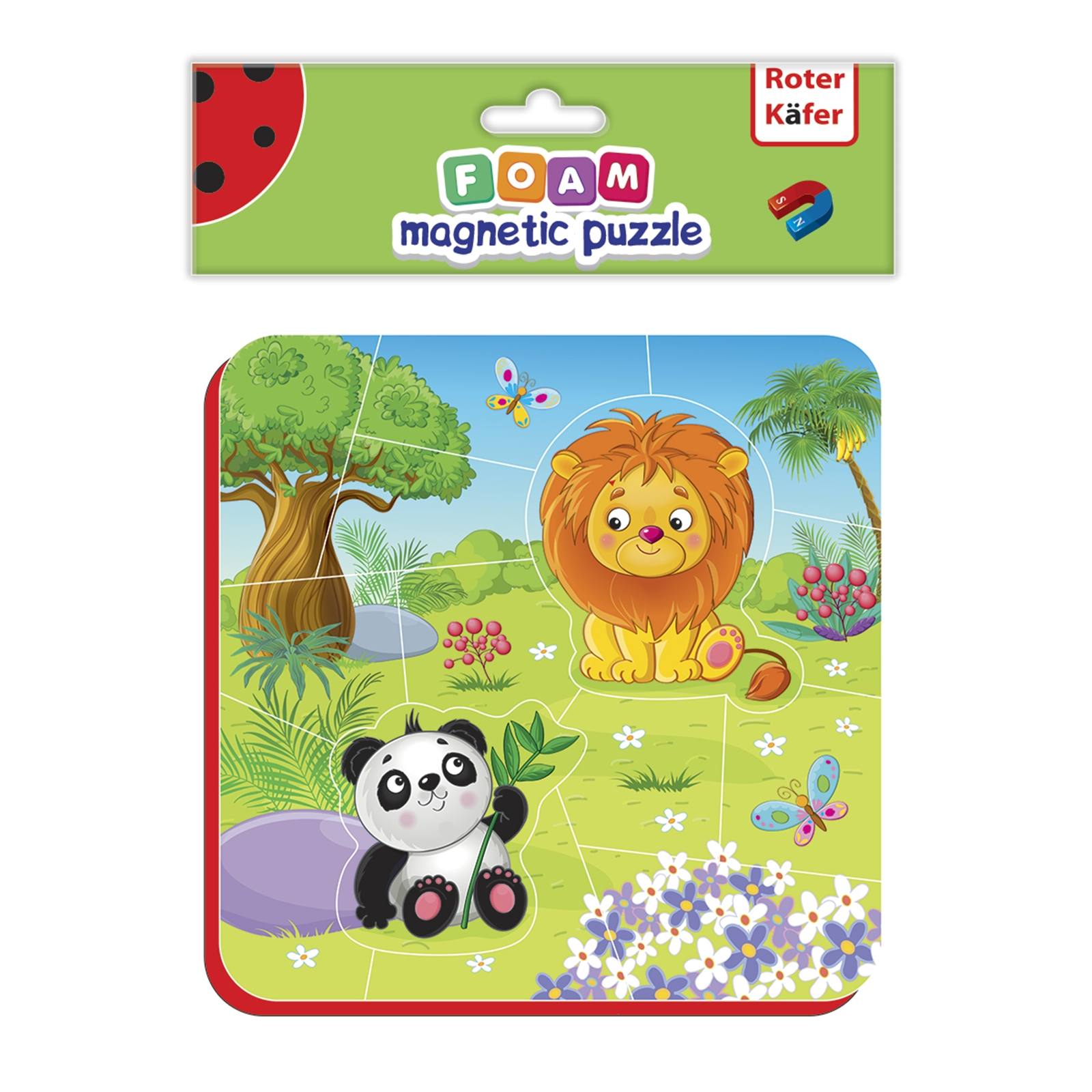 ROTER KÄFER Puzzle magnétique bébé Zoo, 3-6 ans