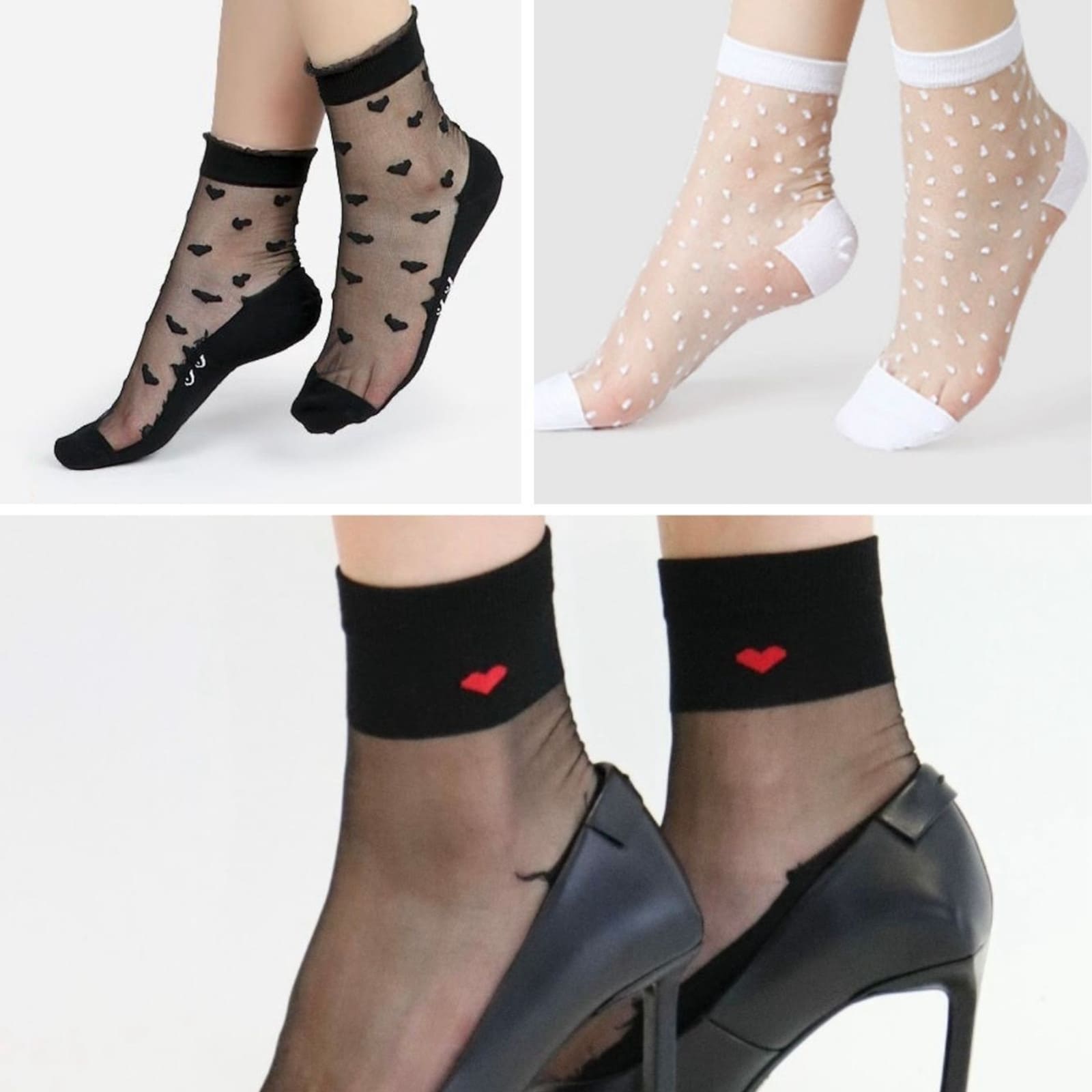 YUKO.B Geschenkbox mit 3 Paar Socken Love