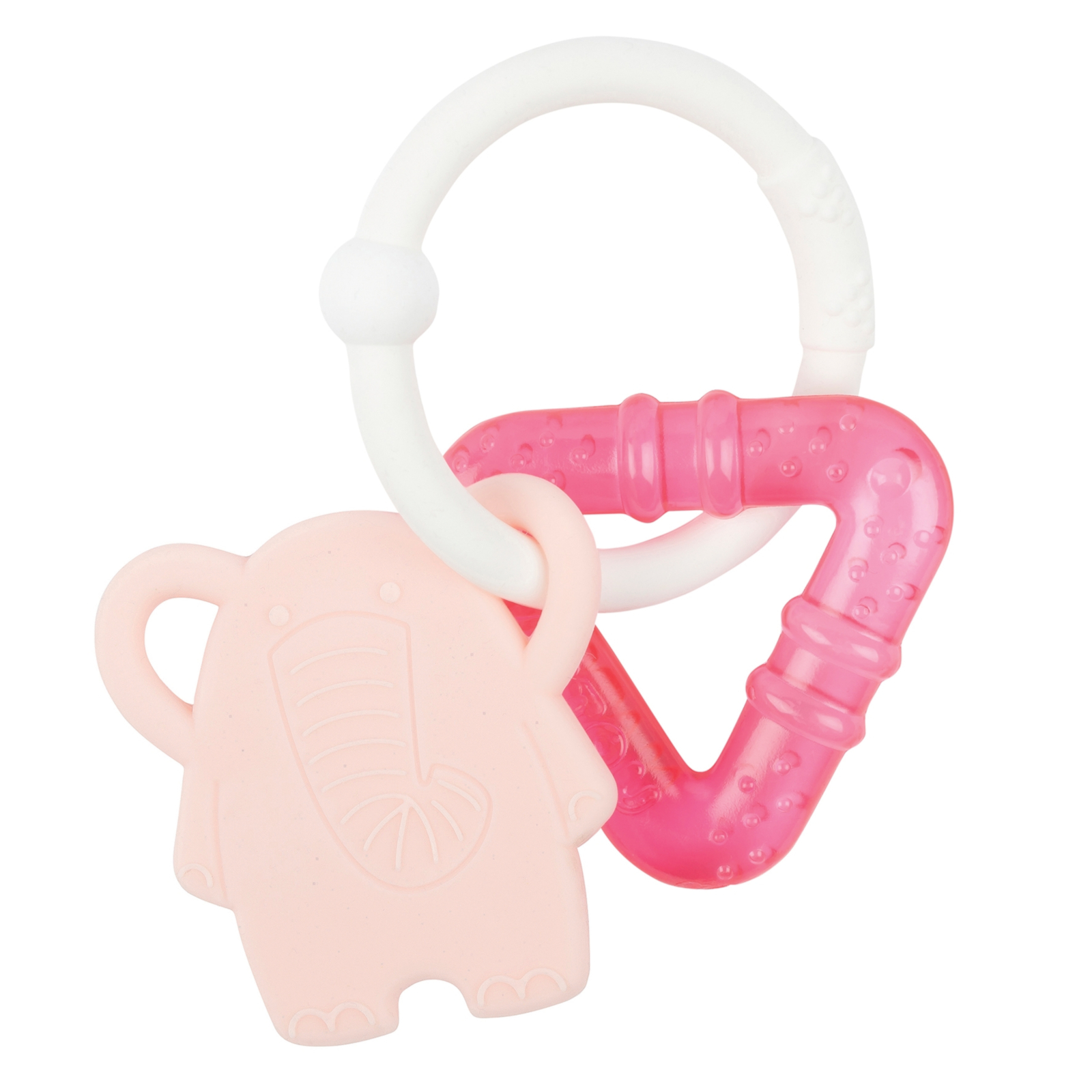 NATTOU SILIKON Kühlender Beissring rosa