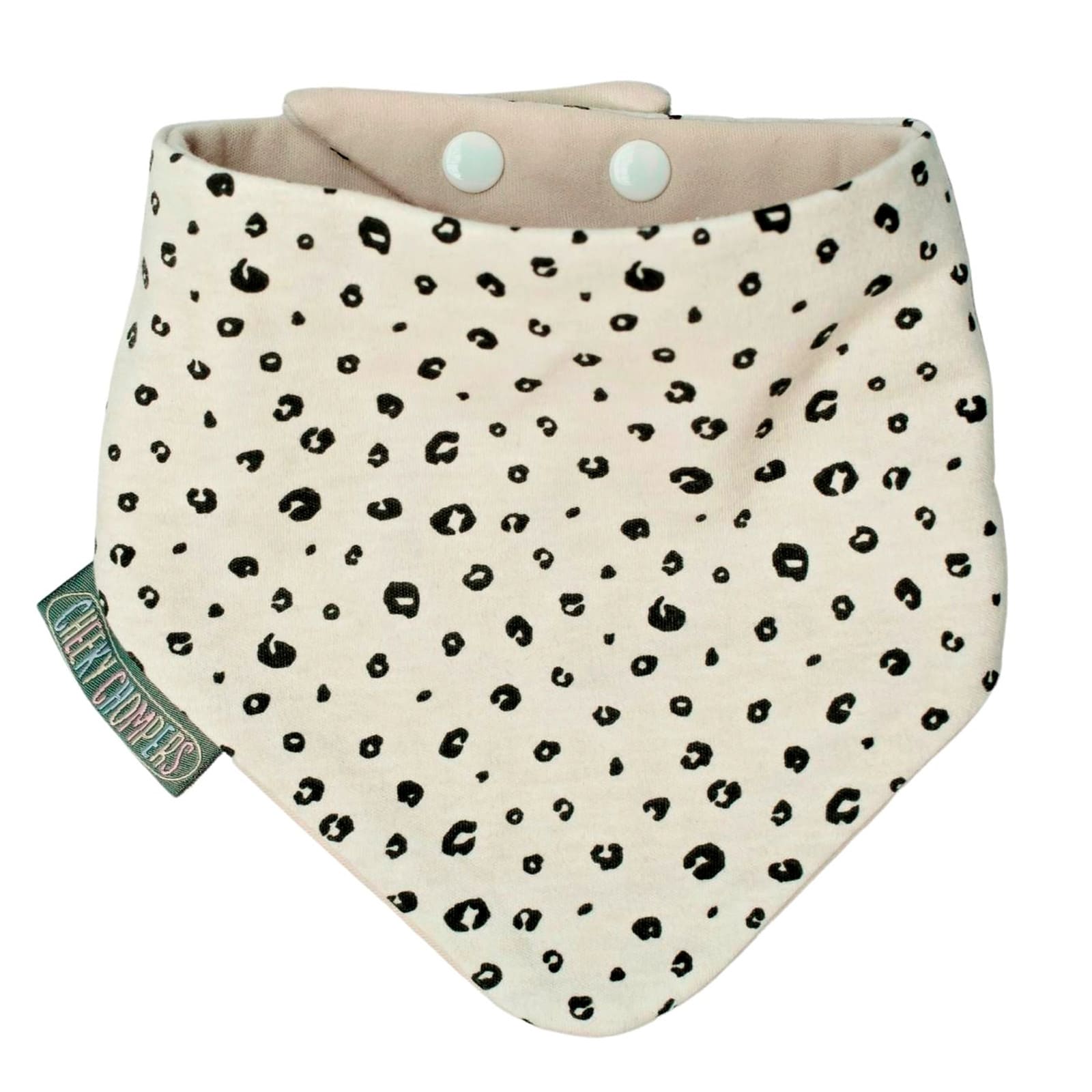 CHEEKY CHOMPERS Lätzchen Neckerbib 2er Pack Leopard Spot & Rainbow Rose