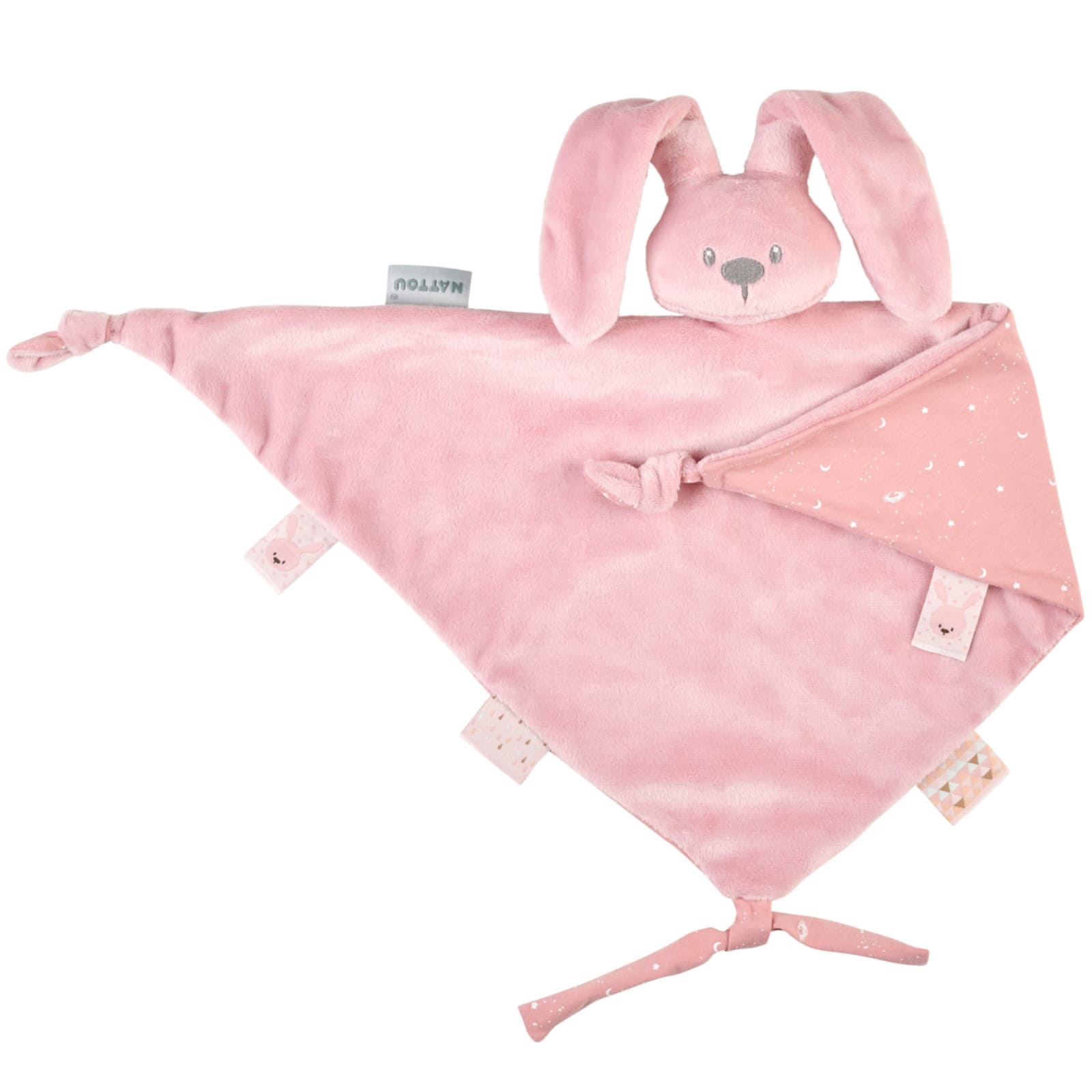 NATTOU Lapidou Kuscheltuch gross altrosa