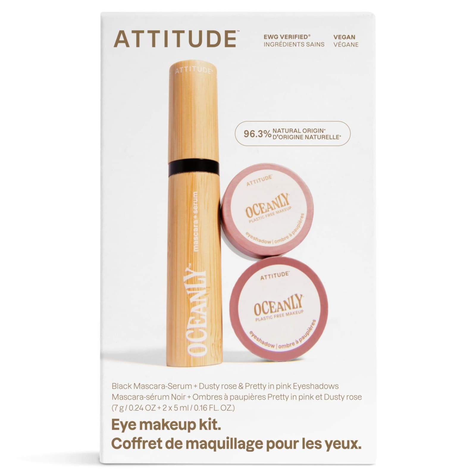 ATTITUDE Oceanly Augen-Make-up-Set Pink