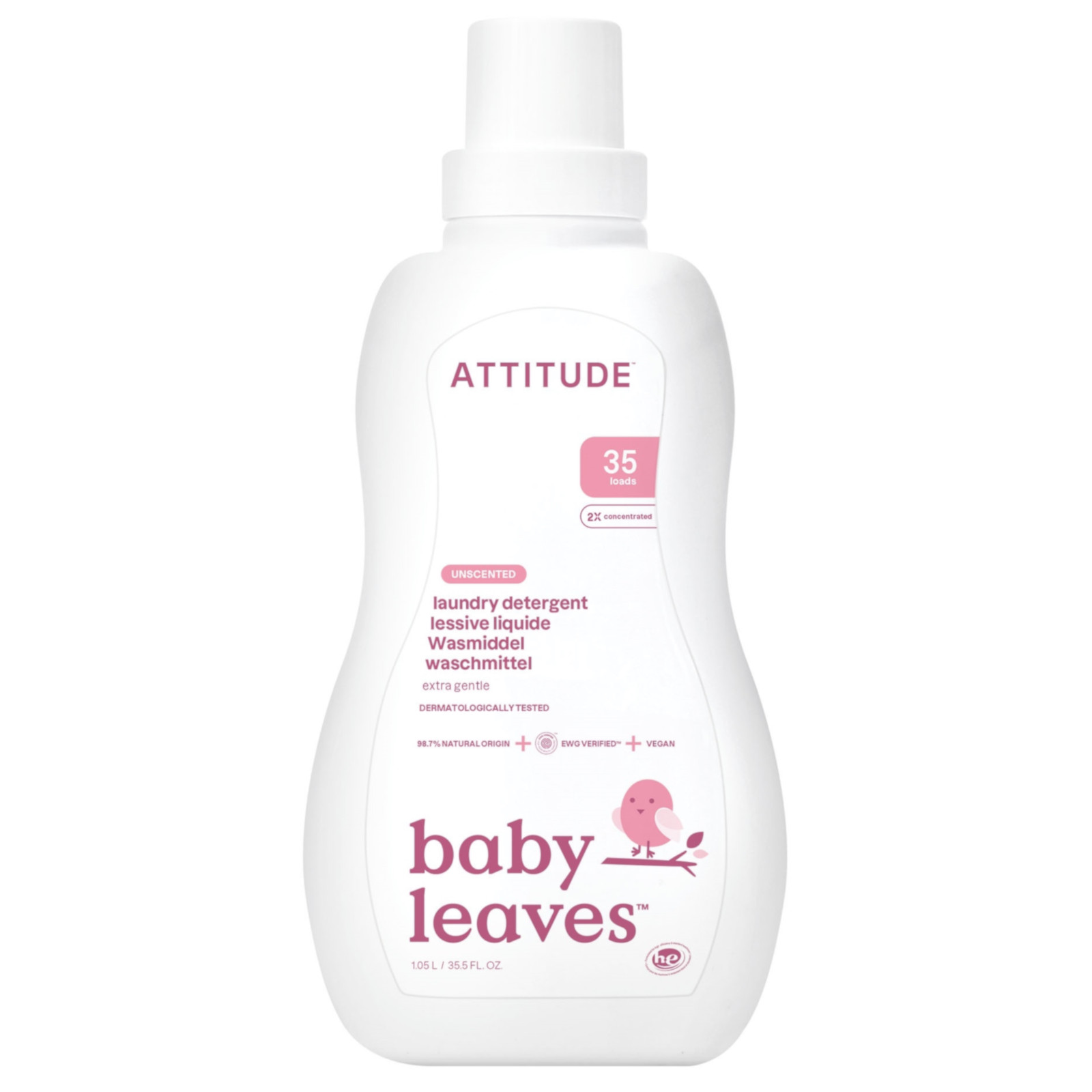 ATTITUDE Little Ones Flüssigwaschmittel parfümfrei 1.05L
