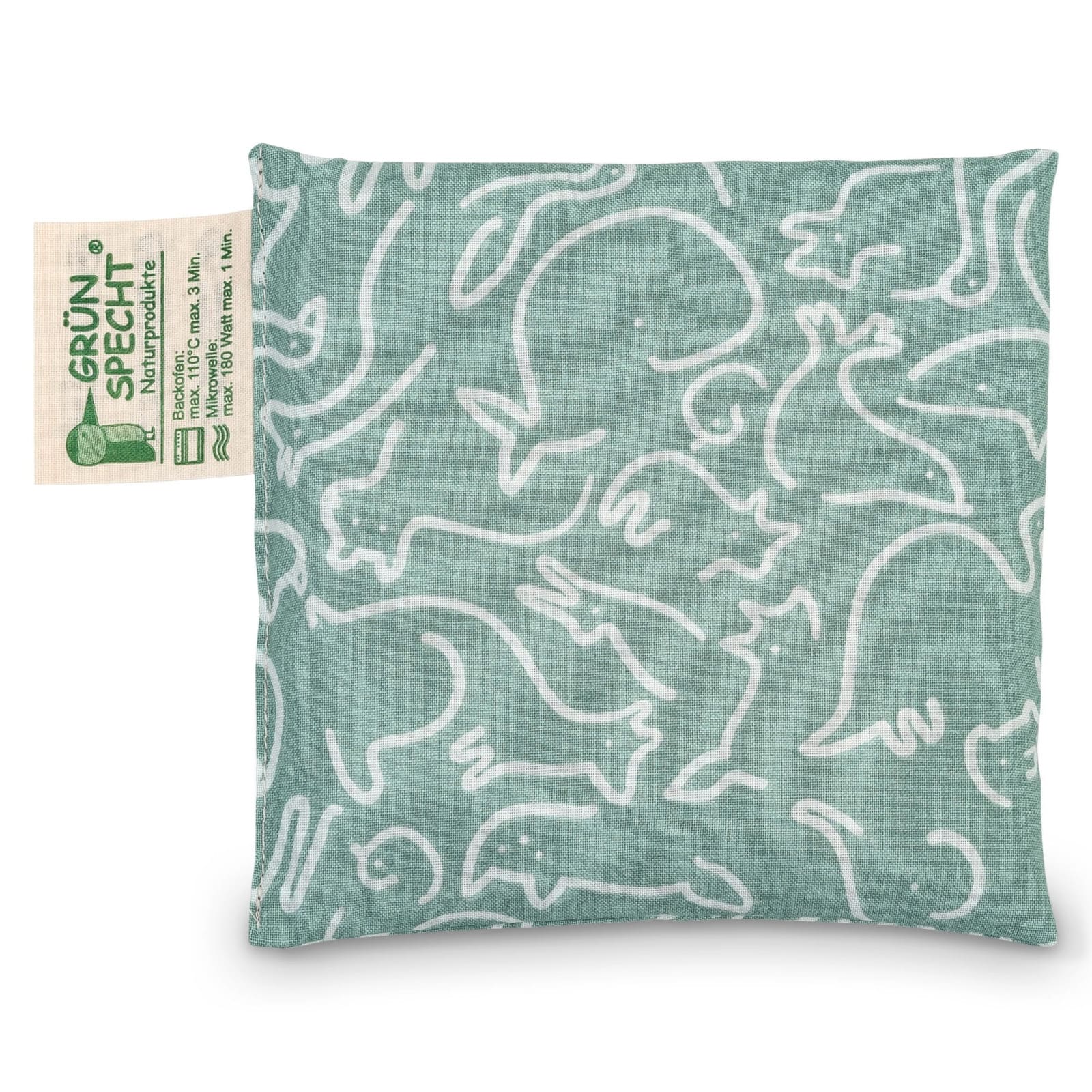 GRÜNSPECHT Traubenkernkissen Tiere Frosty grün