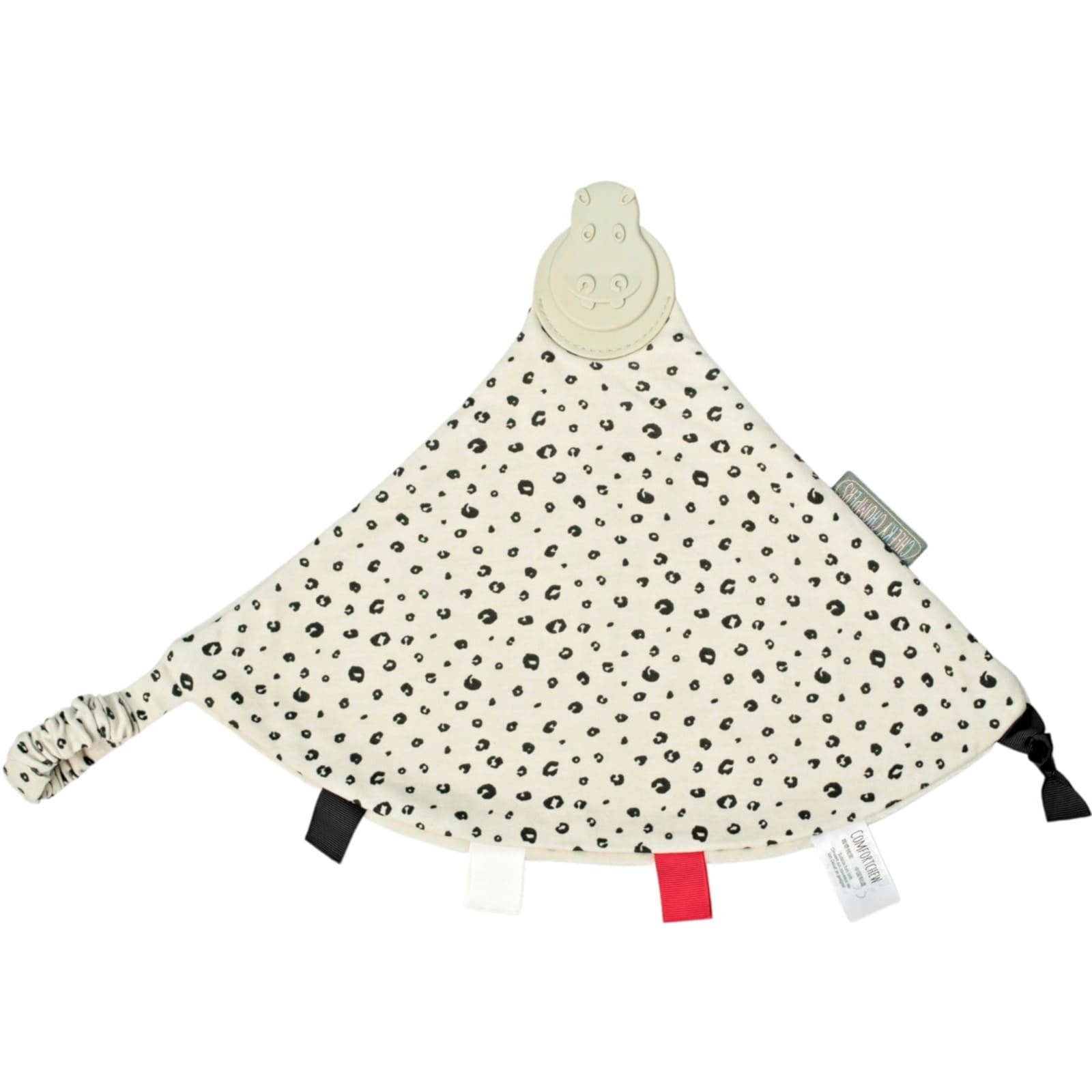 CHEEKY CHOMPERS Kuscheltuch mit Beissring Comfortchew Leopard Spot