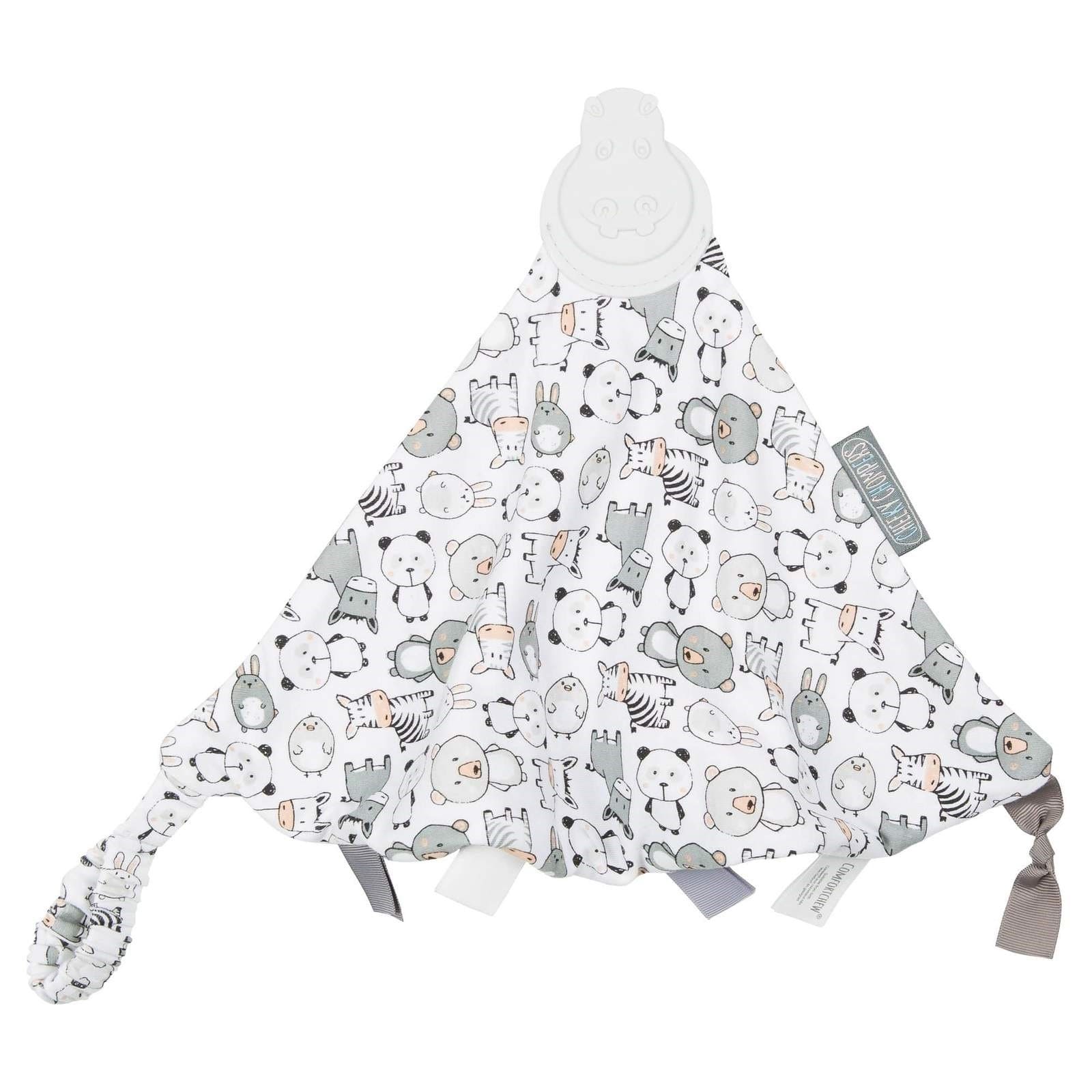 CHEEKY CHOMPERS Kuscheltuch mit Beissring Comfortchew Panda Pals