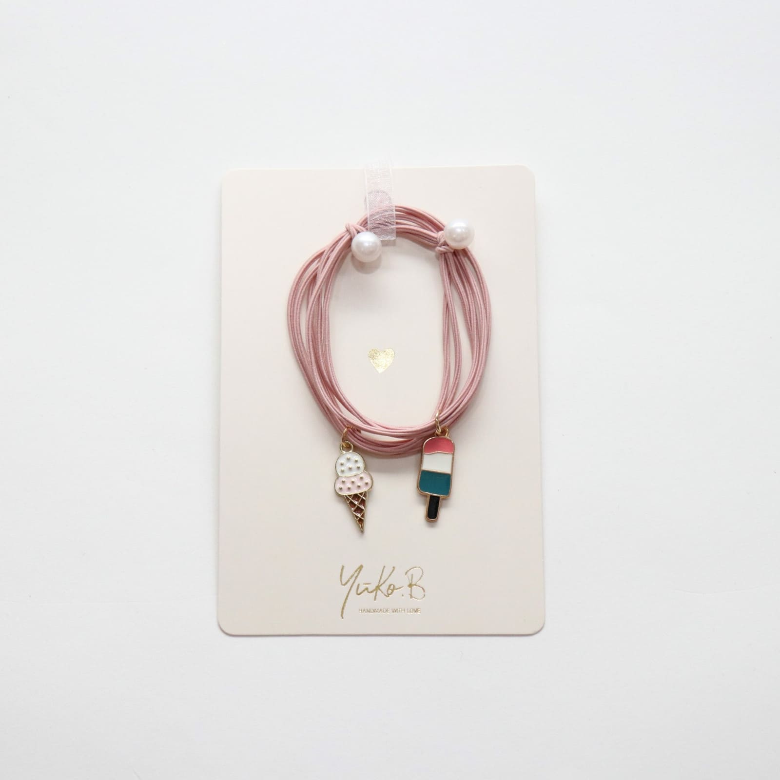 YUKO.B Haargummi 2er Pack Glace