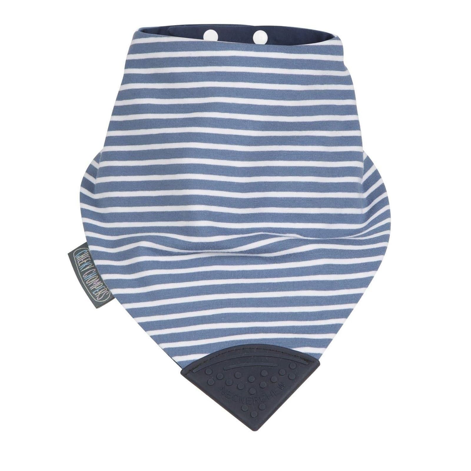 CHEEKY CHOMPERS Beisslätzchen Large Neckerchew Preppy Stripes