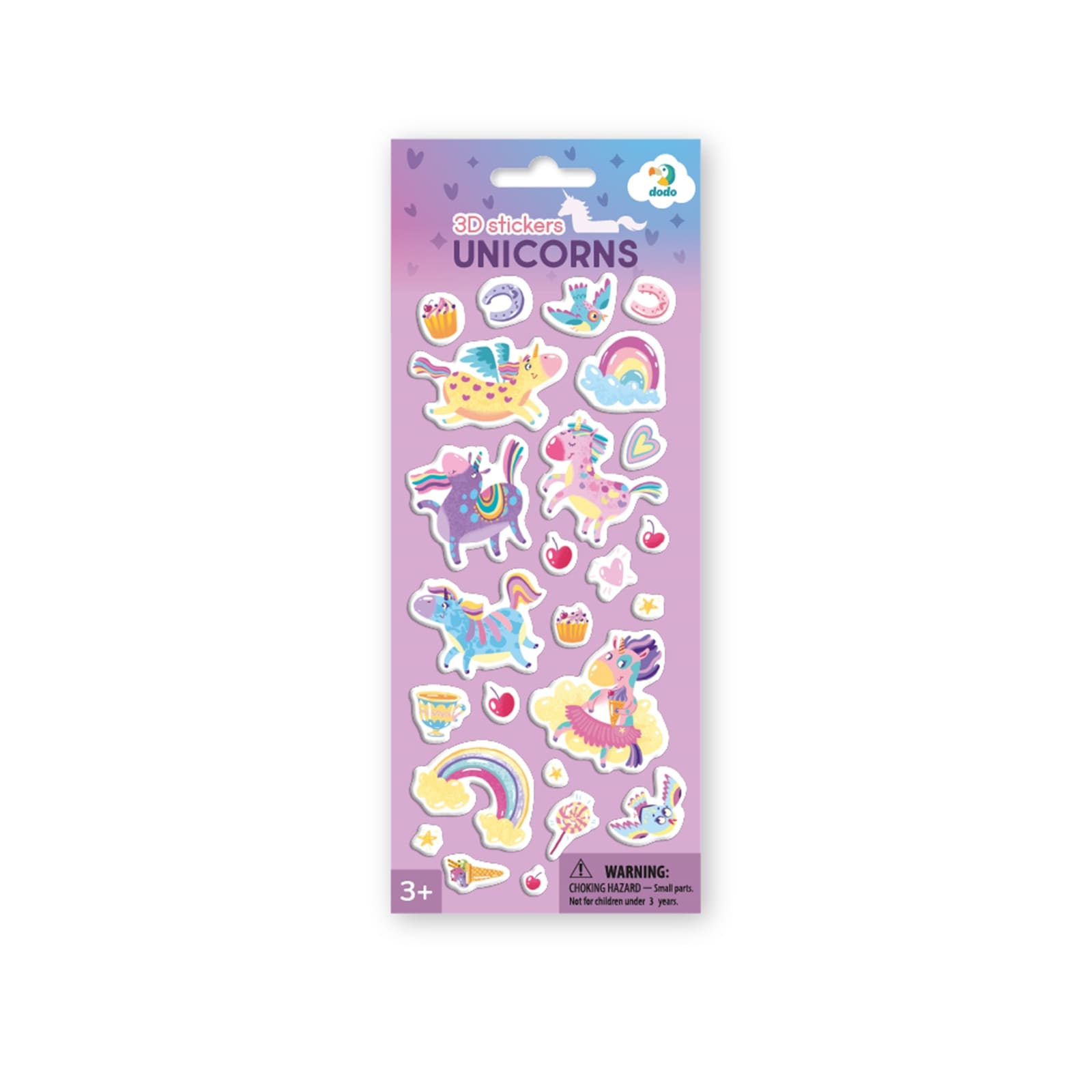 DODO 3D Stickerset Einhorn, 36M+
