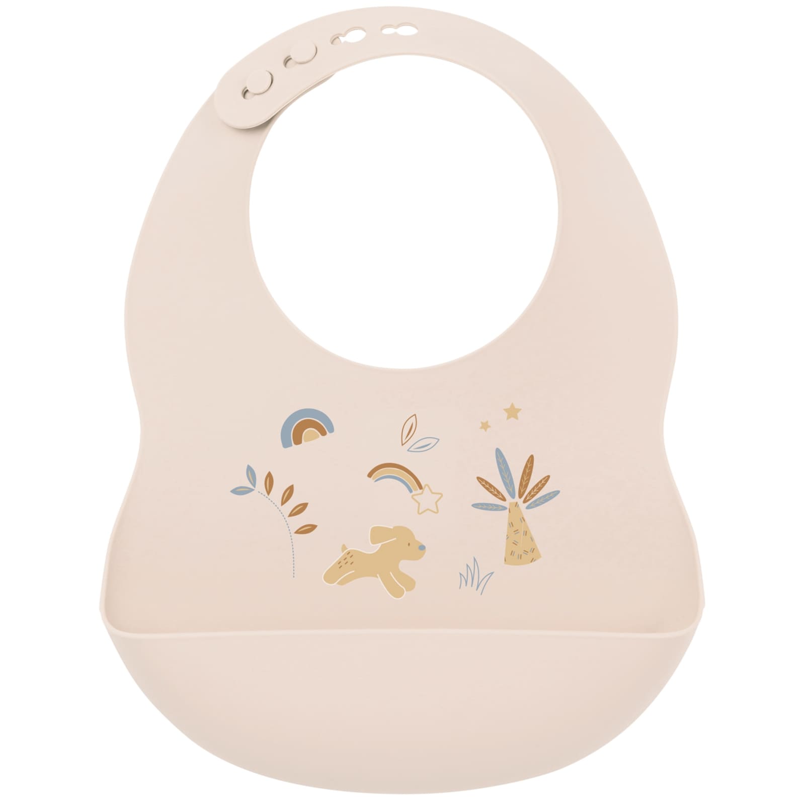 NATTOU SILIKON Lätzchen beige