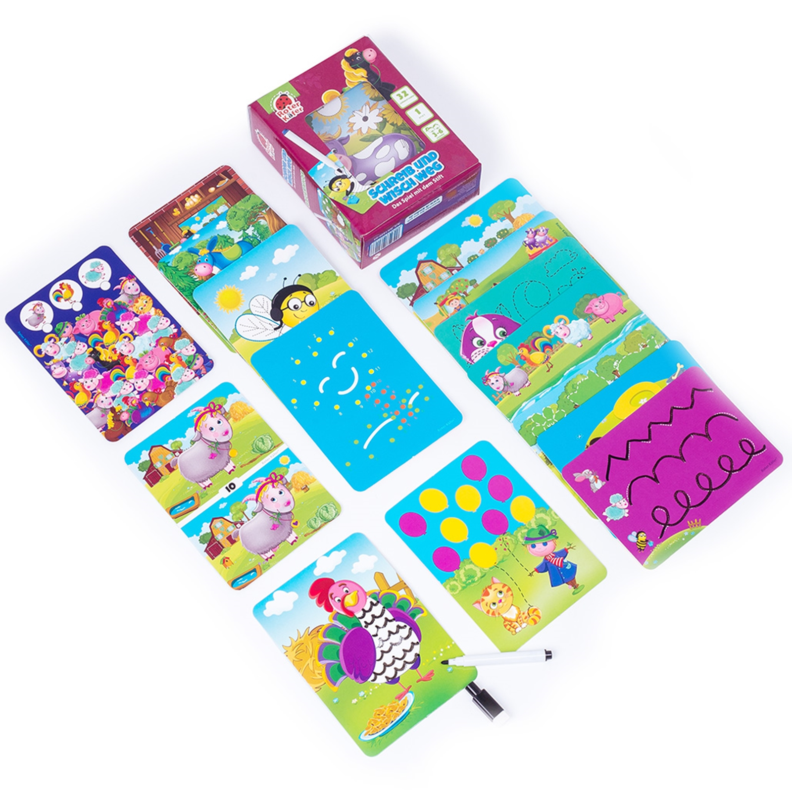 ROTER KÄFER Lernspiel mit Stift Bauernhof