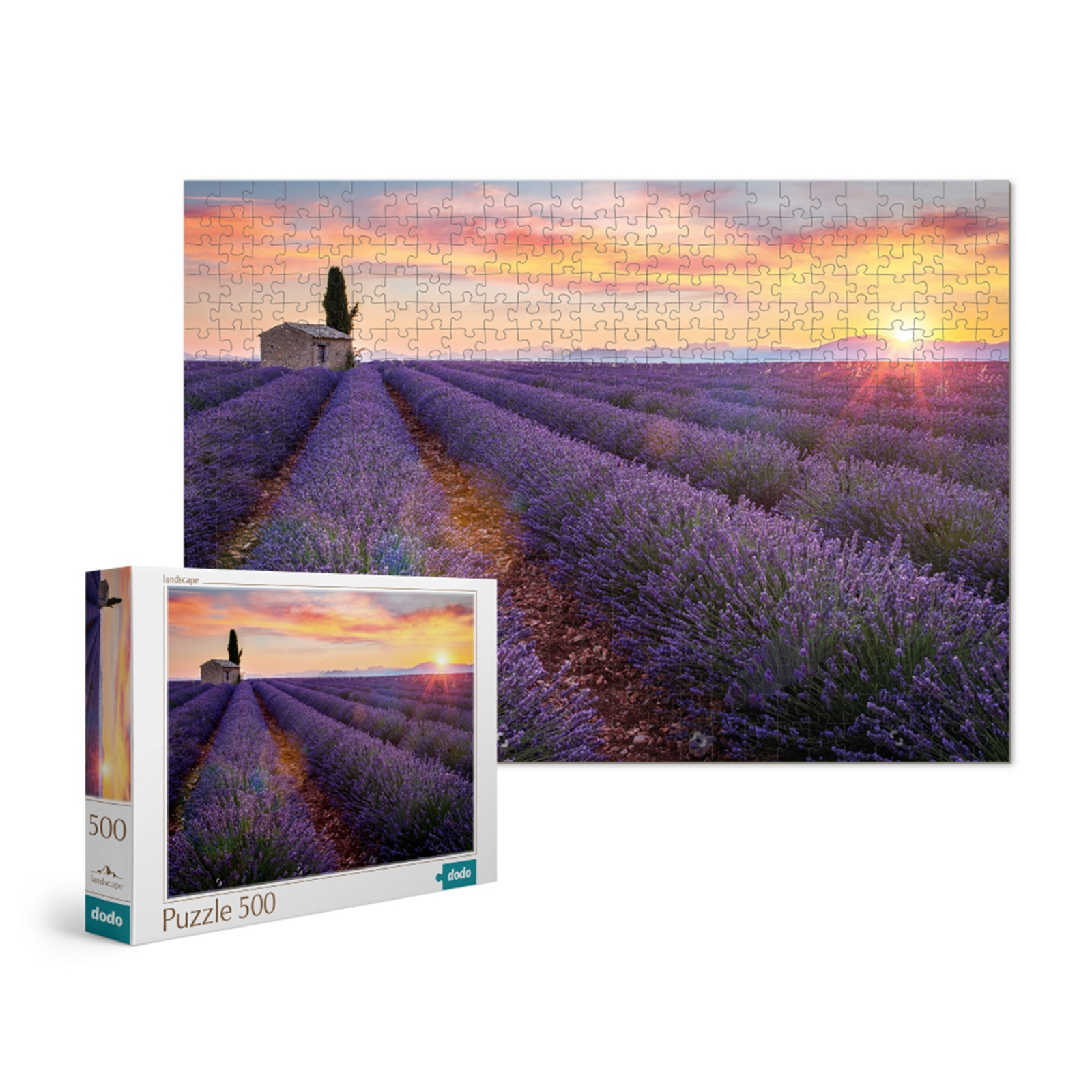 DODO Puzzle Plateau de Valensole France 500 éléments, 8a+