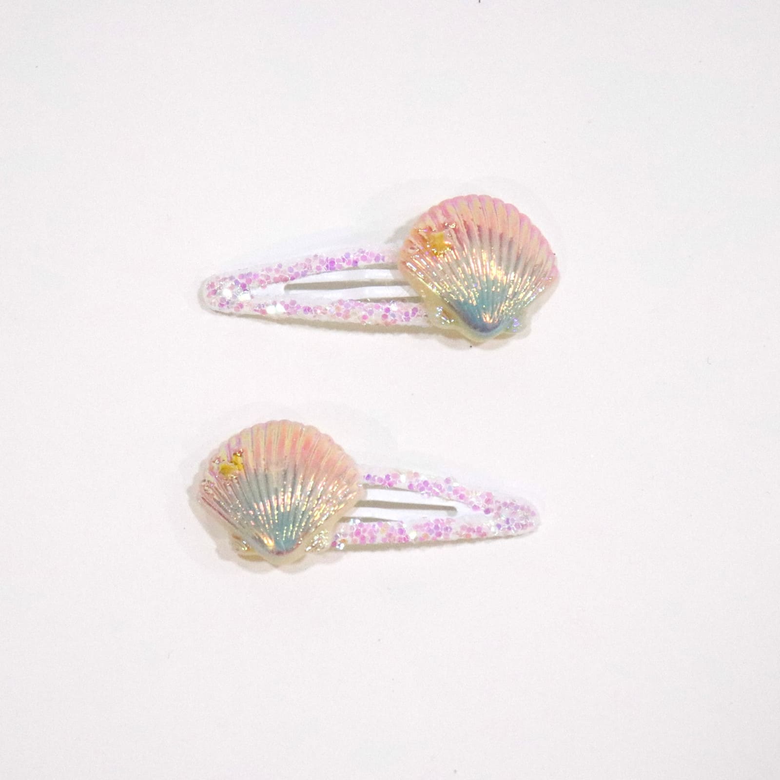 YUKO.B Barrettes cheveux 2 pcs. Coquillages