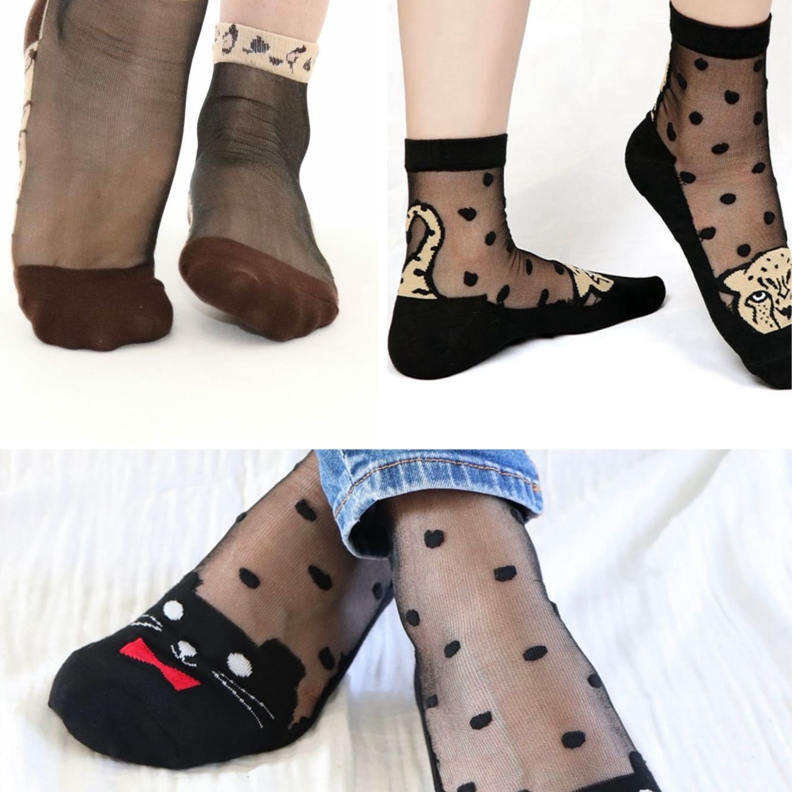 YUKO.B Geschenkbox mit 3 Paar Socken Animal Lovers