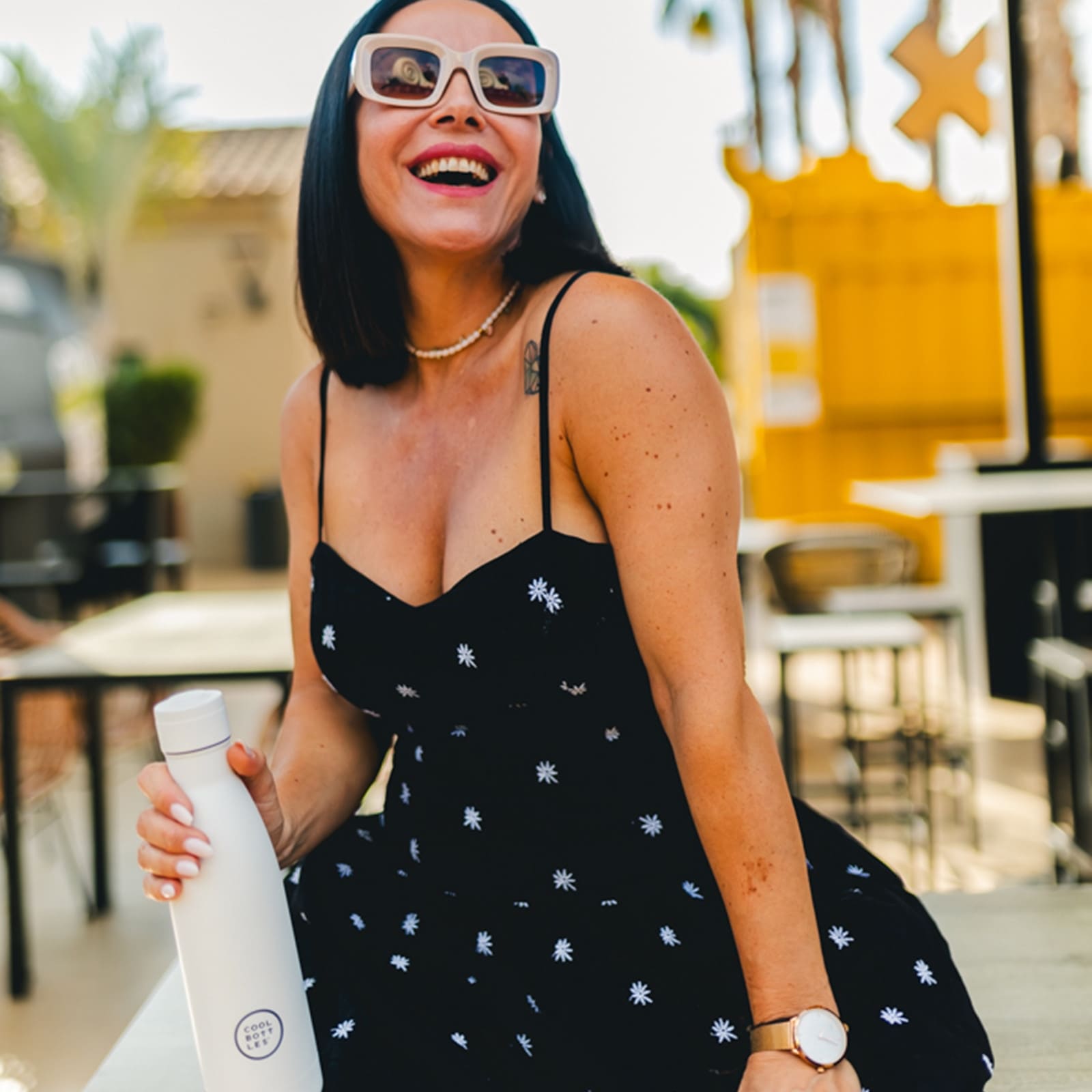 COOL BOTTLES Isolierflasche The Bottle Mono White 750ml