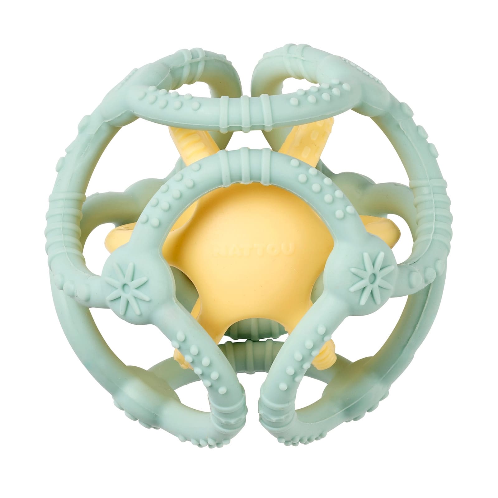 NATTOU SILIKON Ballset 2er Pack grün-gelb