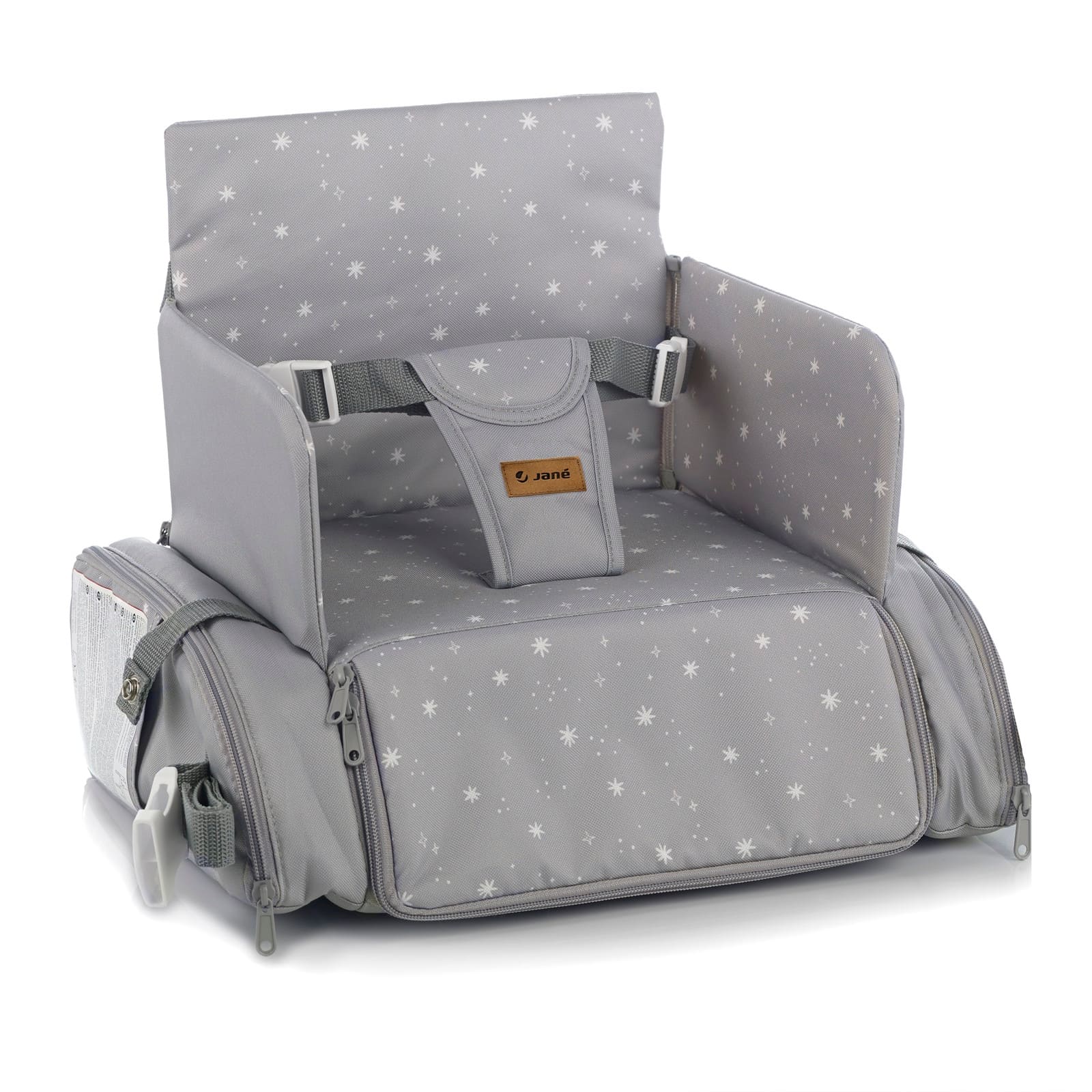 JANÉ Sitzerhöher und Tasche Avant Dim grey
