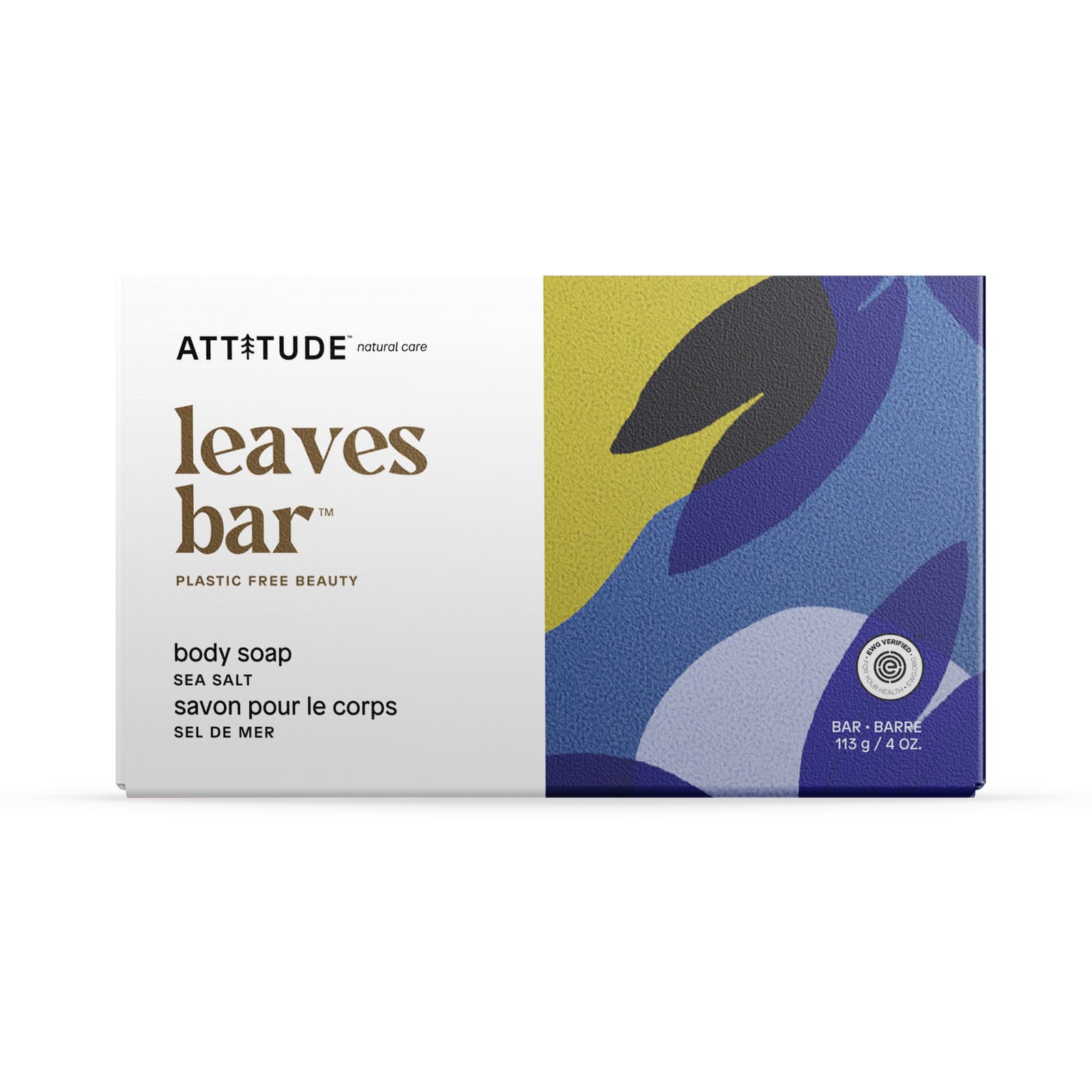 ATTITUDE Savon pour le corps au sel marin 113g