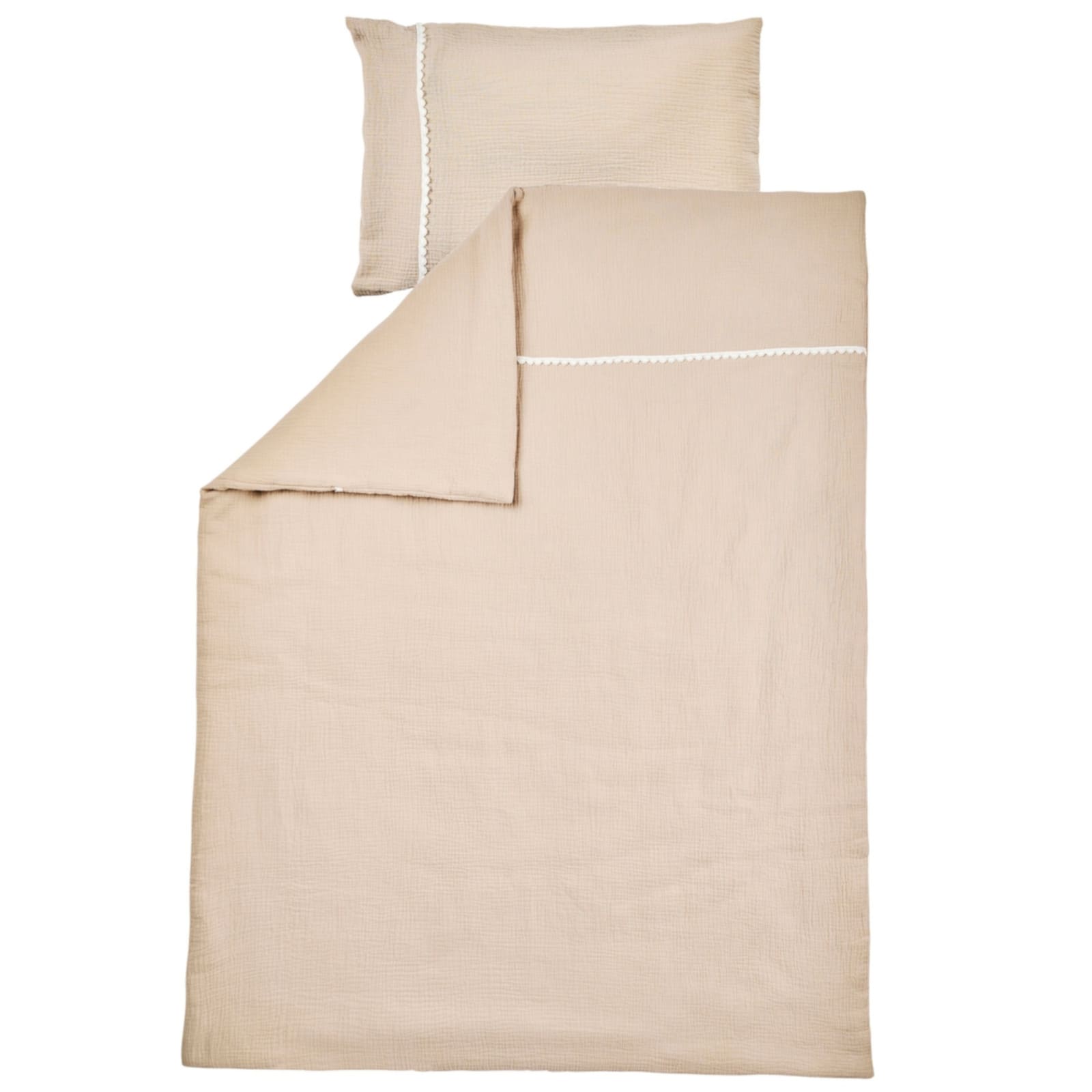 NATTOU FanFan Set de literie avec housse d’oreiller sable