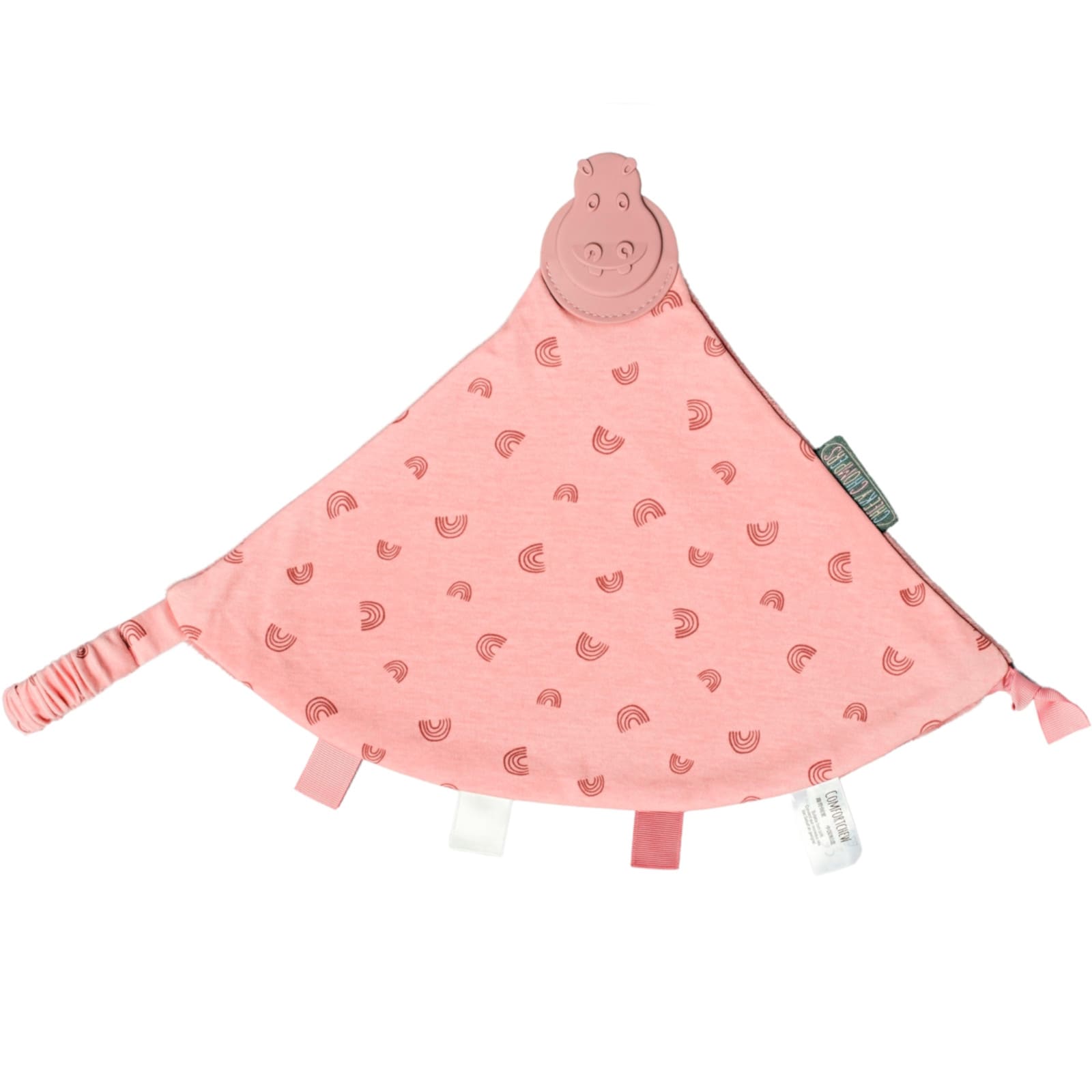 CHEEKY CHOMPERS Kuscheltuch mit Beissring Comfortchew Rainbow Rose