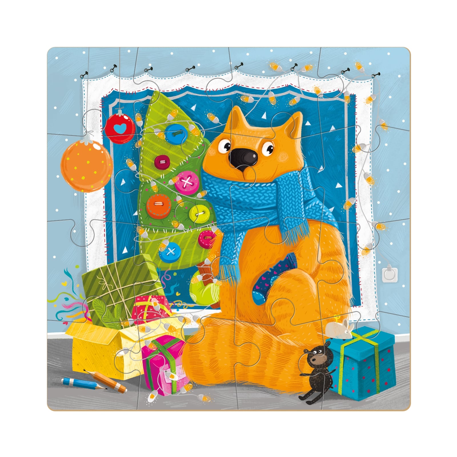 DODO Puzzle Kitty’s Weihnachtsferien 16 Teile, 36M+